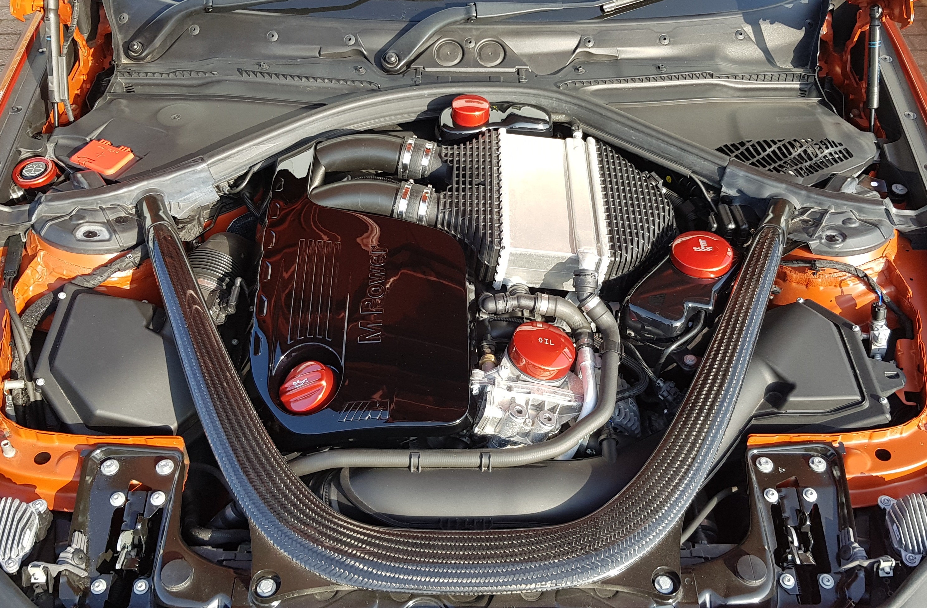 BMW S55 Engine Cap Cover Kit - M2 Competition / M3 / M4 (Painted Finishes)