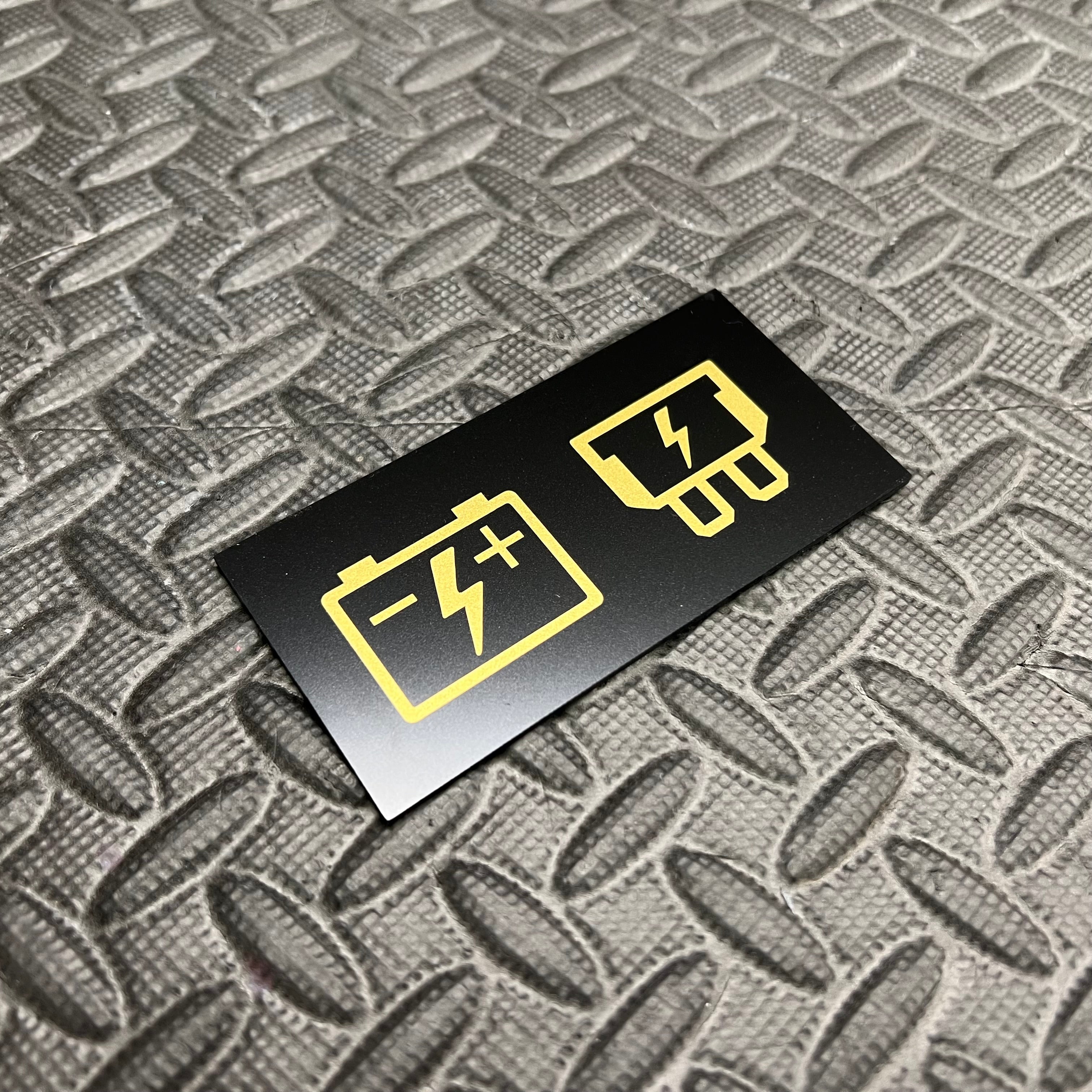 Proform Battery and Fuse Vinyl Sticker Set - Gold