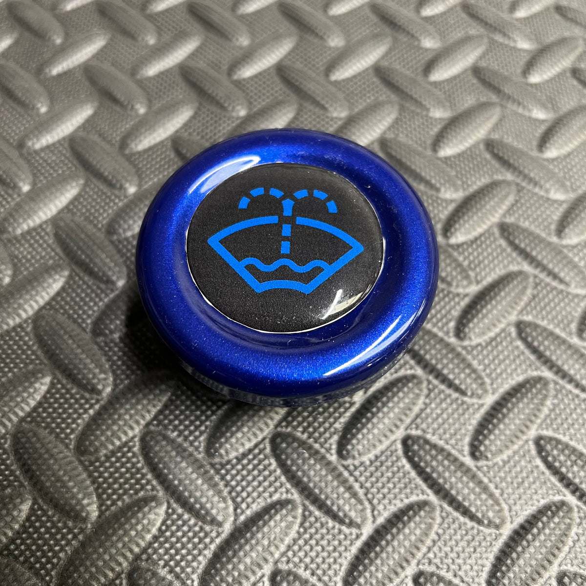 Proform Washer Bottle Bung - Multiple Ford Models - Painted Spirit Blue With Dark Blue Screenwash Logo Detailing
