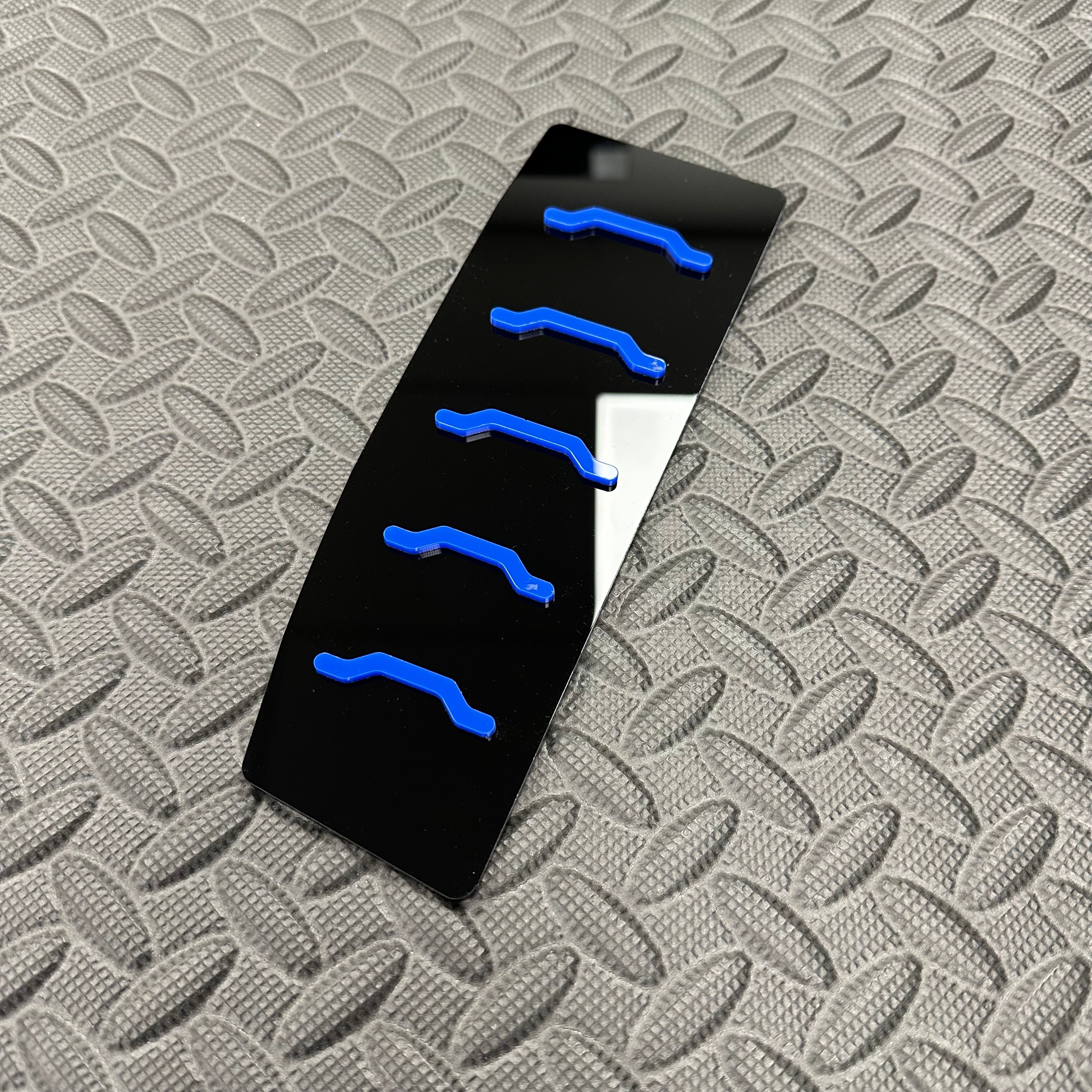 Proform Dead Pedal / Foot Rest Plate - Fits Hyundai i20N - Right Hand Drive - Meduium Blue Detail