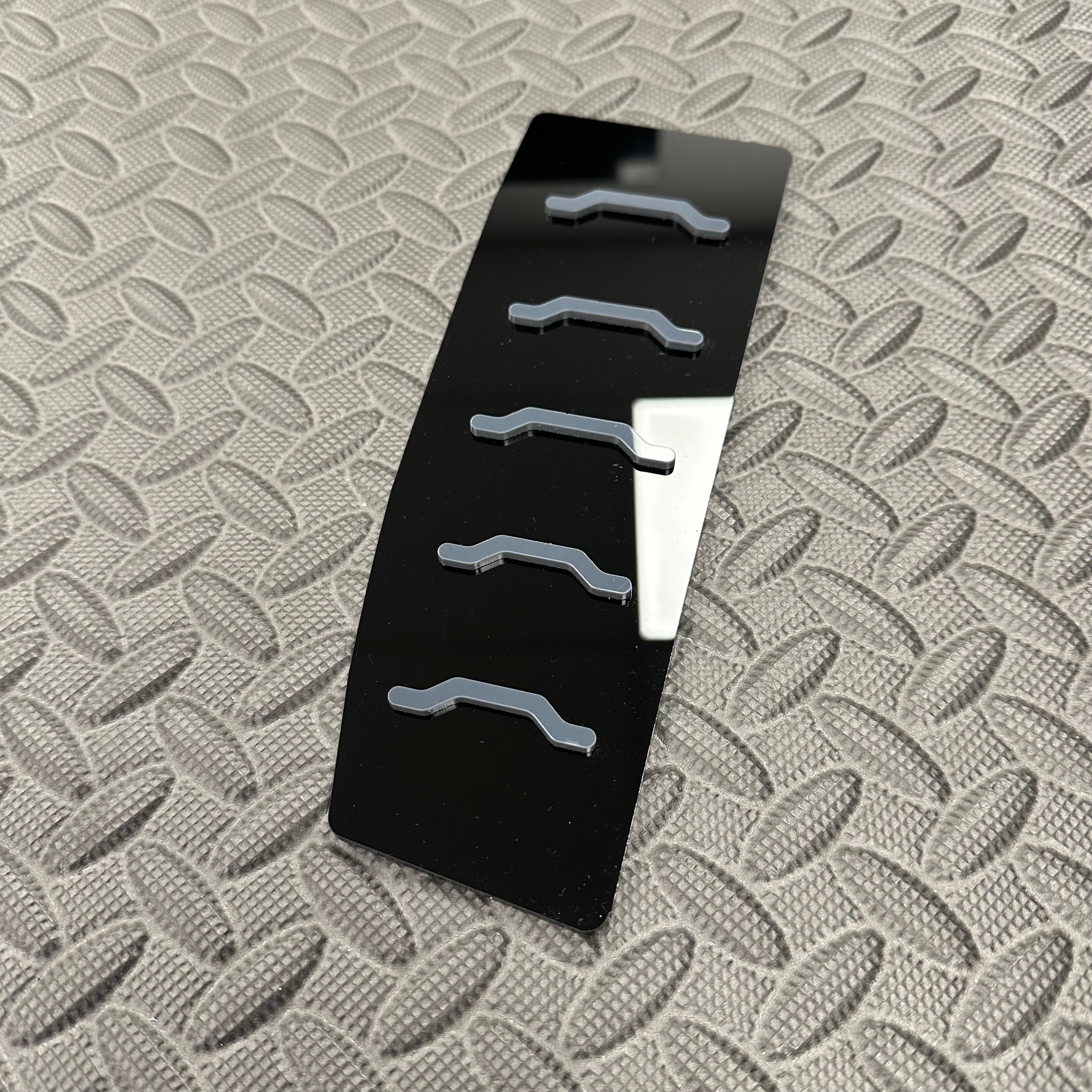 Proform Dead Pedal / Foot Rest Plate - Fits Hyundai i20N - Right Hand Drive - Dark Grey Detail