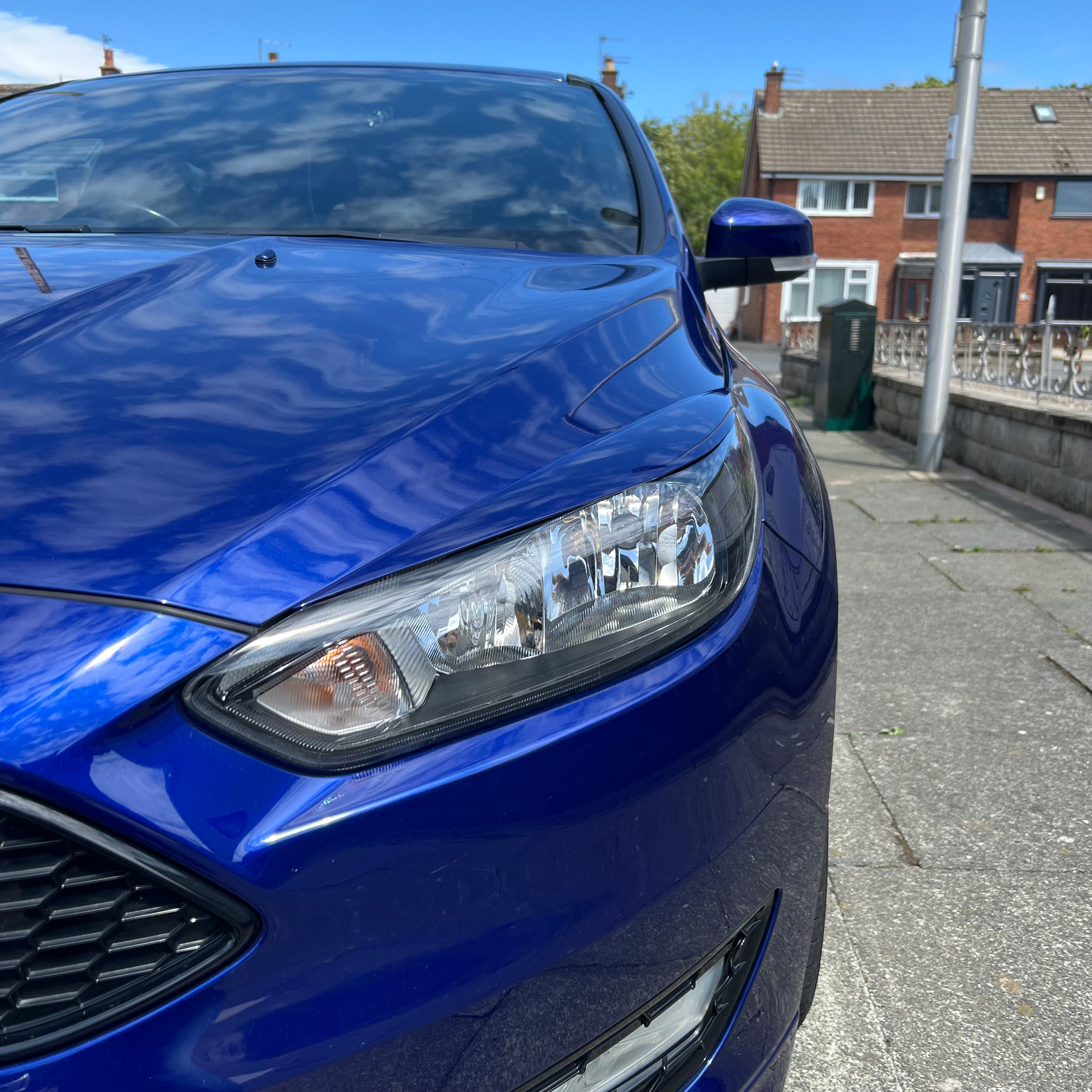 CMS Headlight Eyebrows - Mk3.5 Focus - Painted Deep Impact Blue