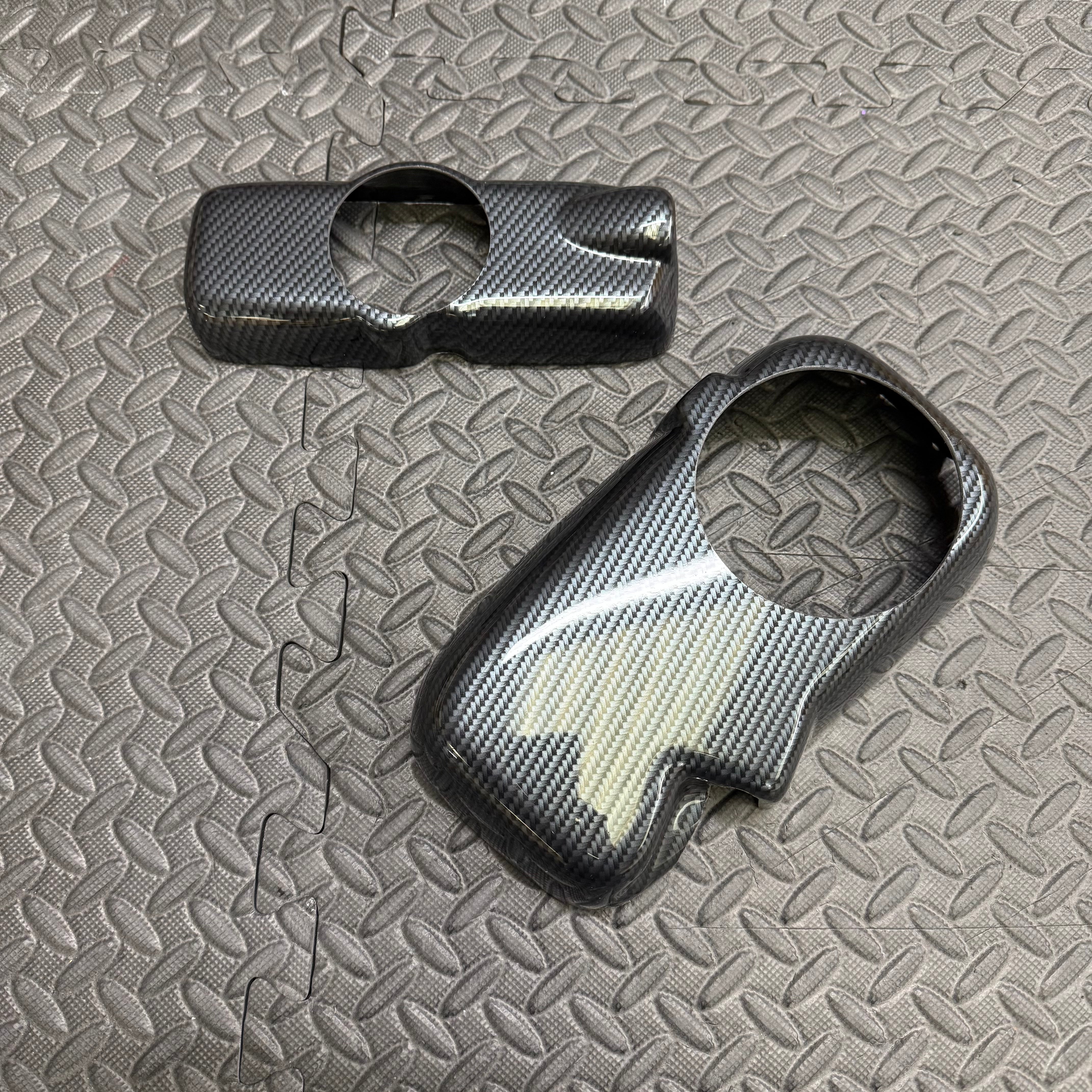 Proform BMW Coolant Tank / Charge Cooler Tank Cover Set (S55 Engine)- Deluxe Carbon Fibre Effect Plastic