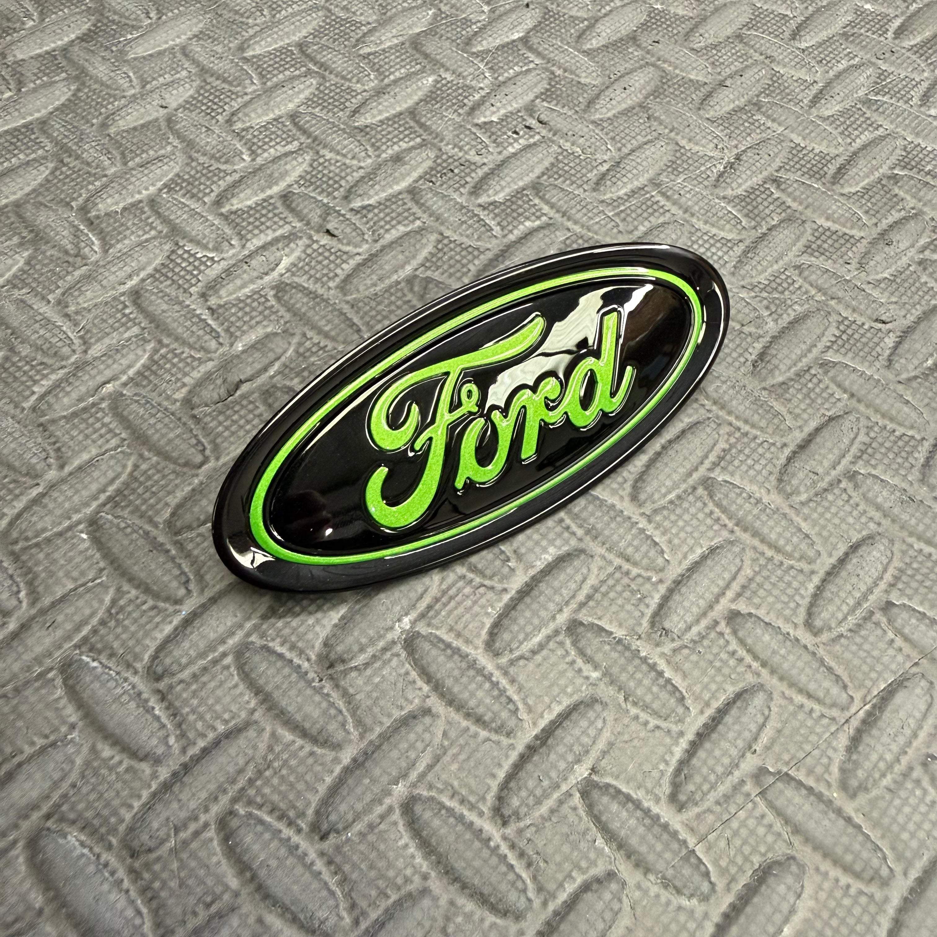 Genuine Tailgate Badges - Mk4.5 Focus ST - Painted Mean Green