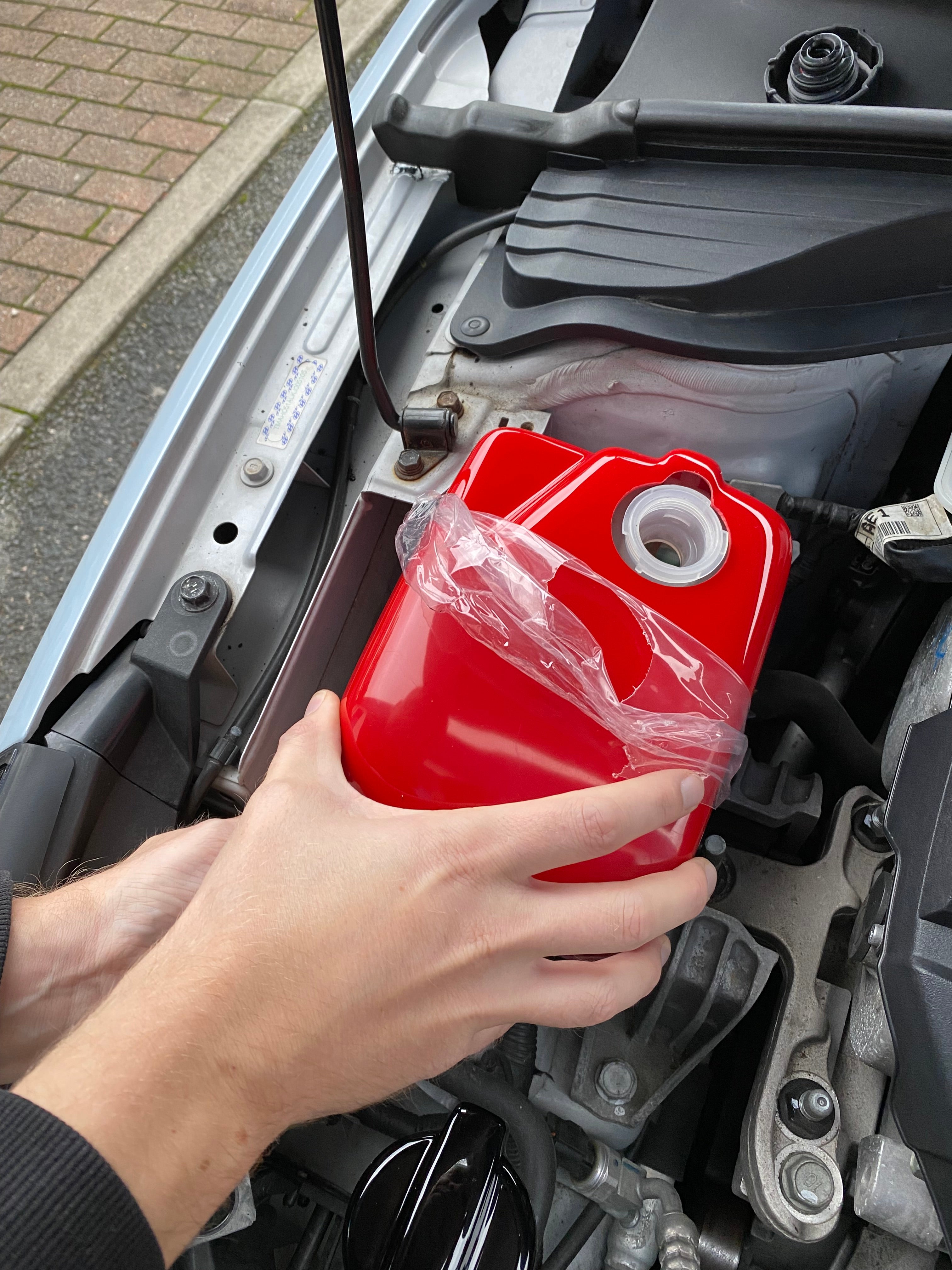 Proform Coolant Tank Cover - Hyundai i30N / Kona N / Veloster N - Gloss Red Plastic
