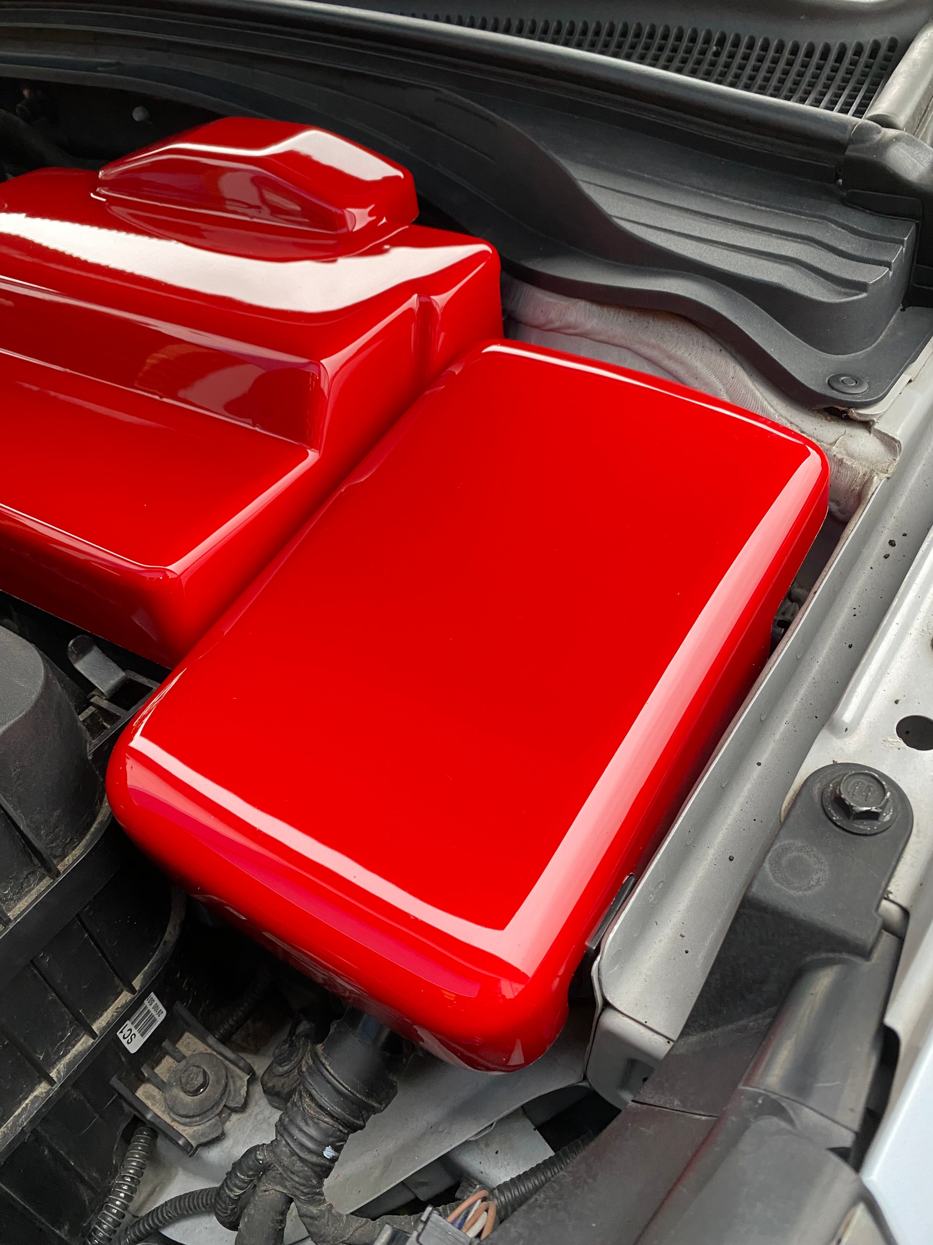 Proform Fuse Box Cover - Fits Hyundai i30/Veloster N - Gloss Red Plastic