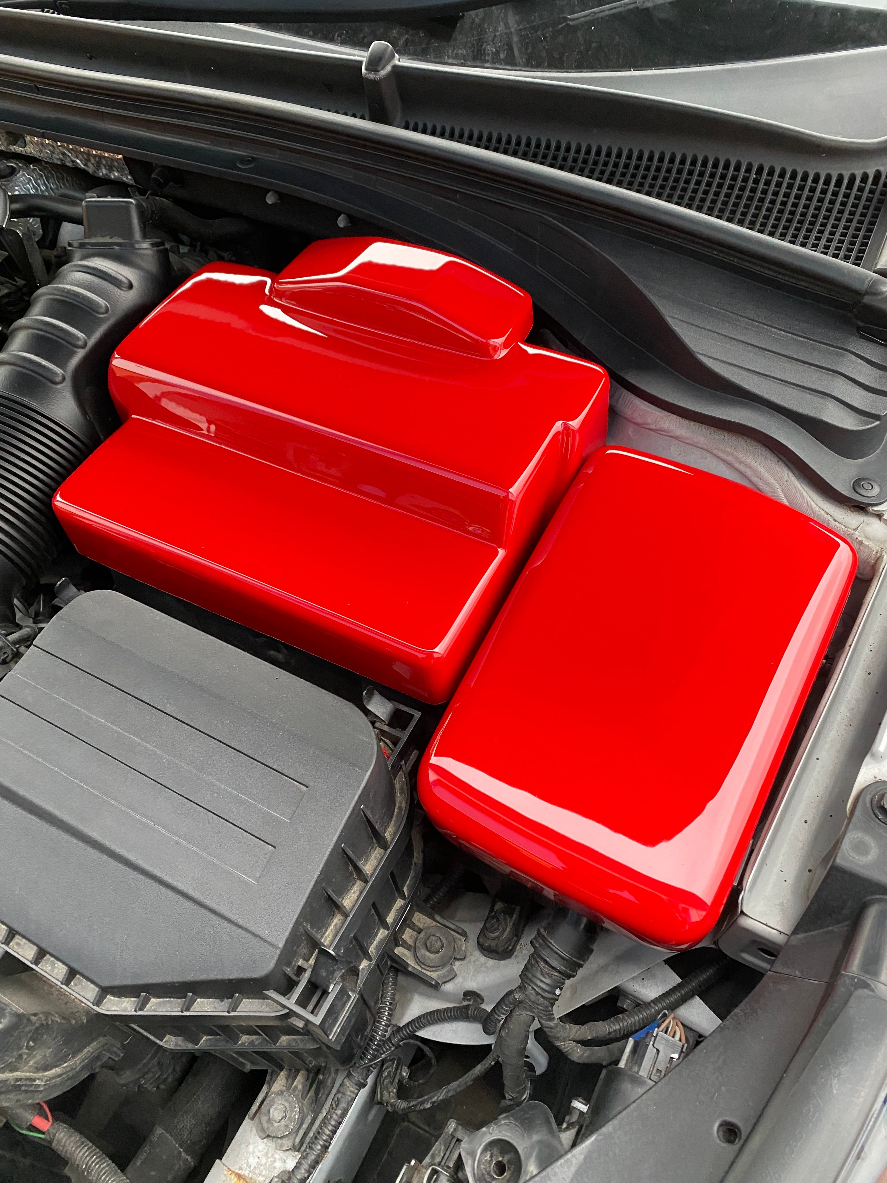 Proform Fuse Box Cover - Fits Hyundai i30/Veloster N - Gloss Red Plastic