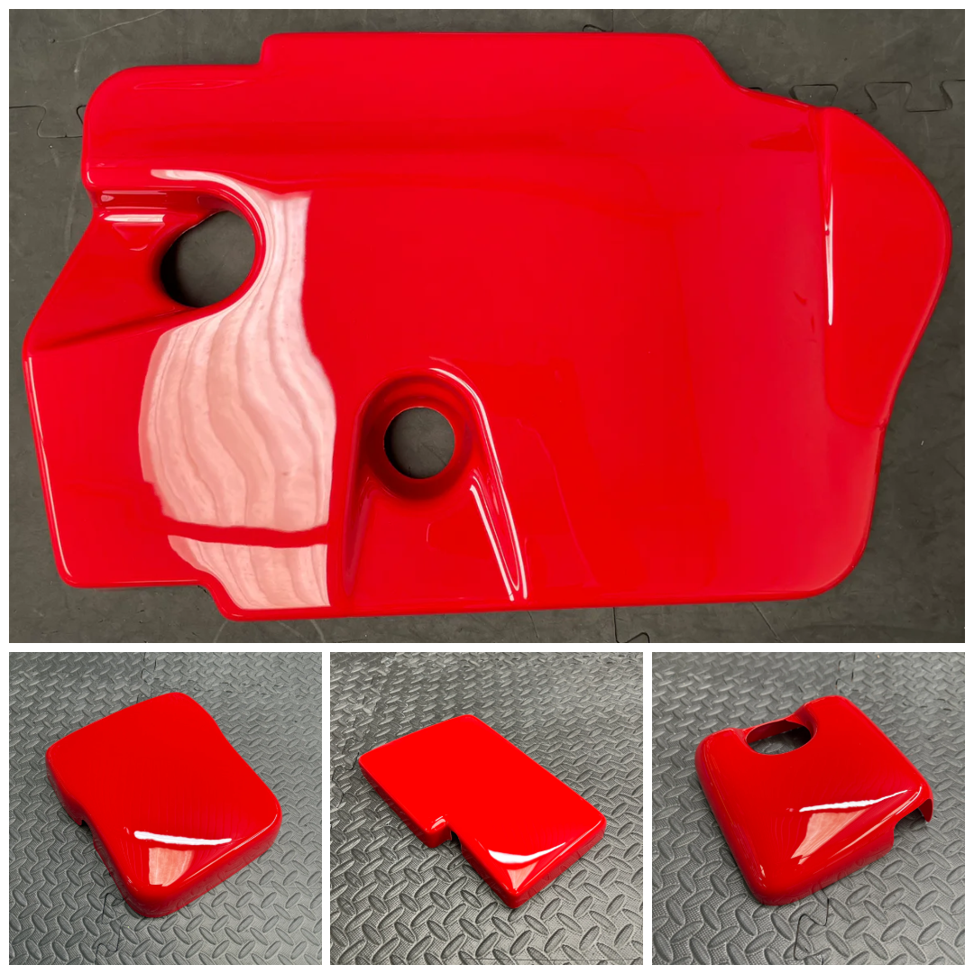 Proform Small Engine Bay Dress Up Bundle - Mk3.5 Focus ST Diesel - Gloss Red Plastic