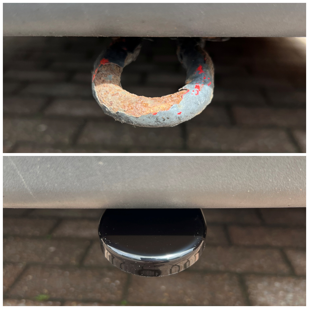 Proform Mk6 Fiesta - Towing Hook Cover - Before/After