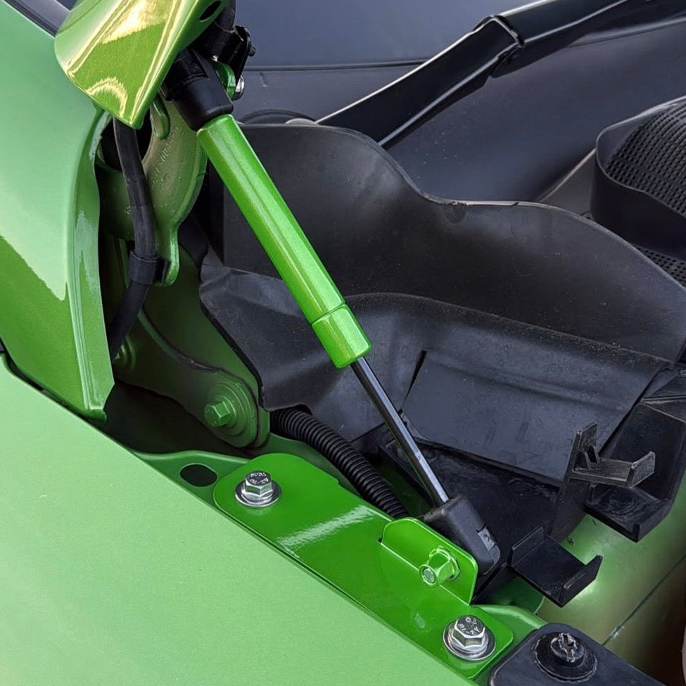 Mk8/8.5 Fiesta inc ST Gas Strut Bonnet Lifters - Painterd Mean Green