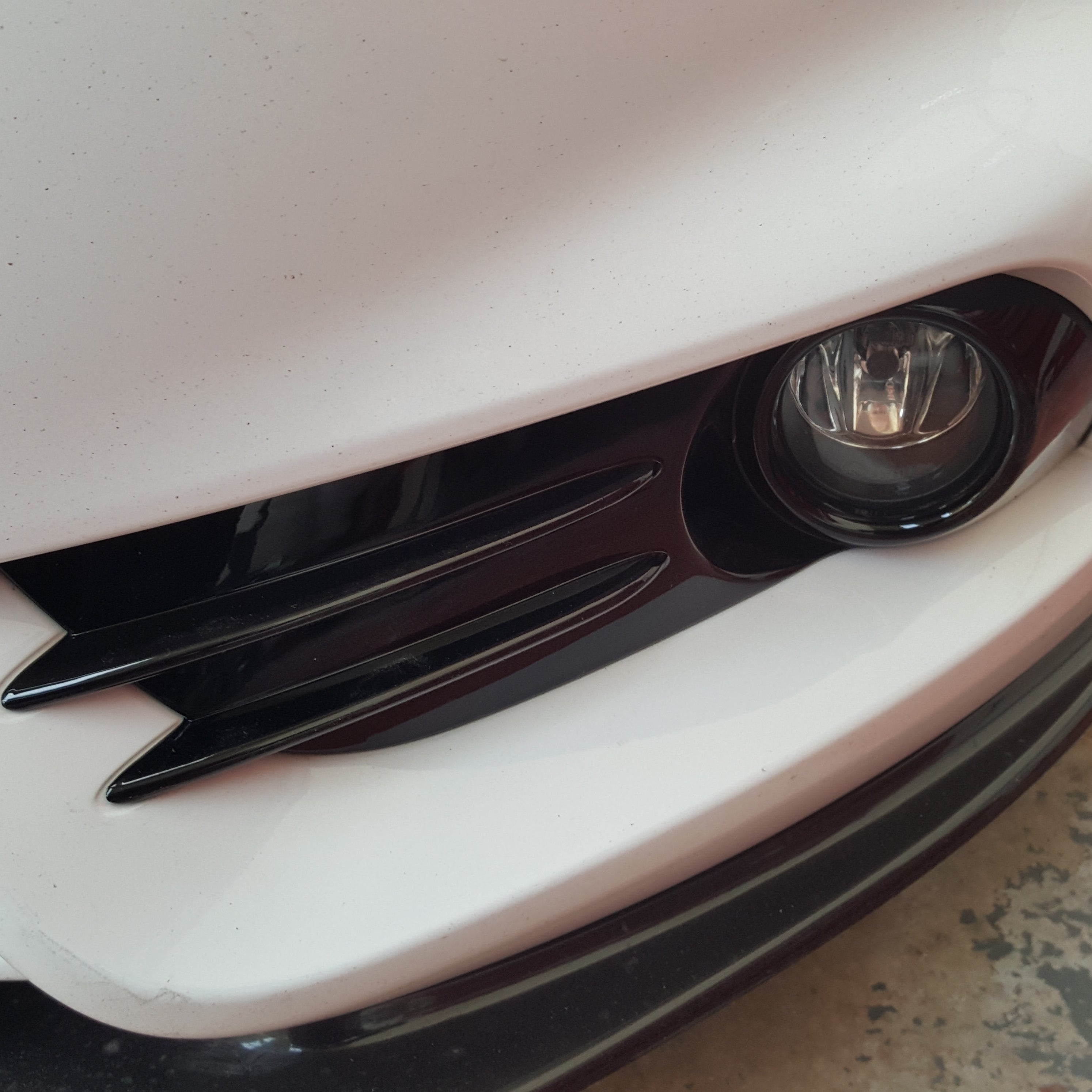 Mk7.5 Fiesta ST180/ST200 Bumper Plastics Set - Painted Gloss Black