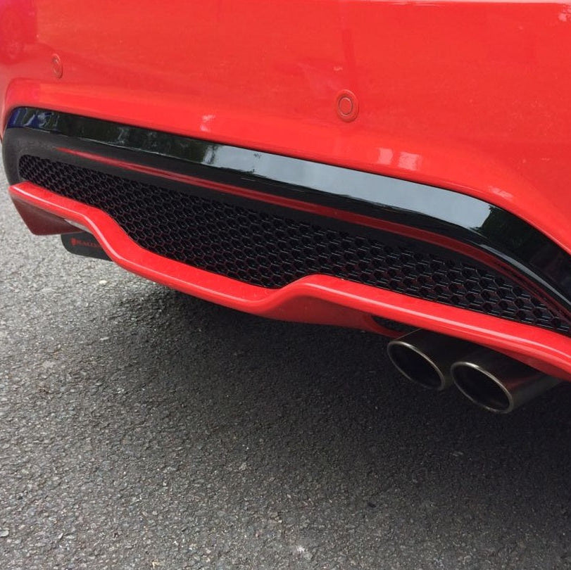 Mk7.5 Fiesta ST180/ST200 Bumper Plastics Set (Rear) - Painted Gloss Black