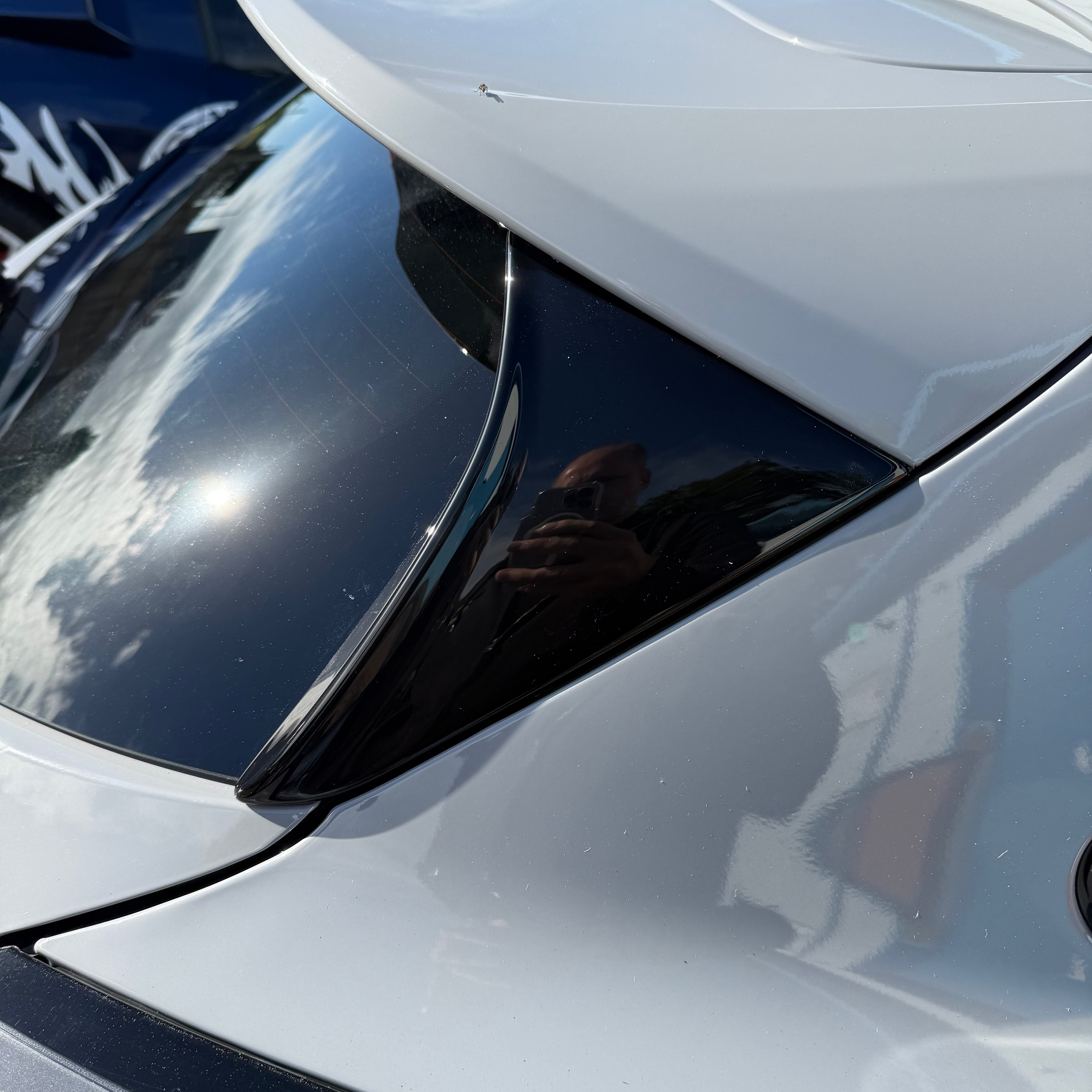 Proform Mk2/2.5 Puma Rear Window Trim Covers - Gloss Black Plastic