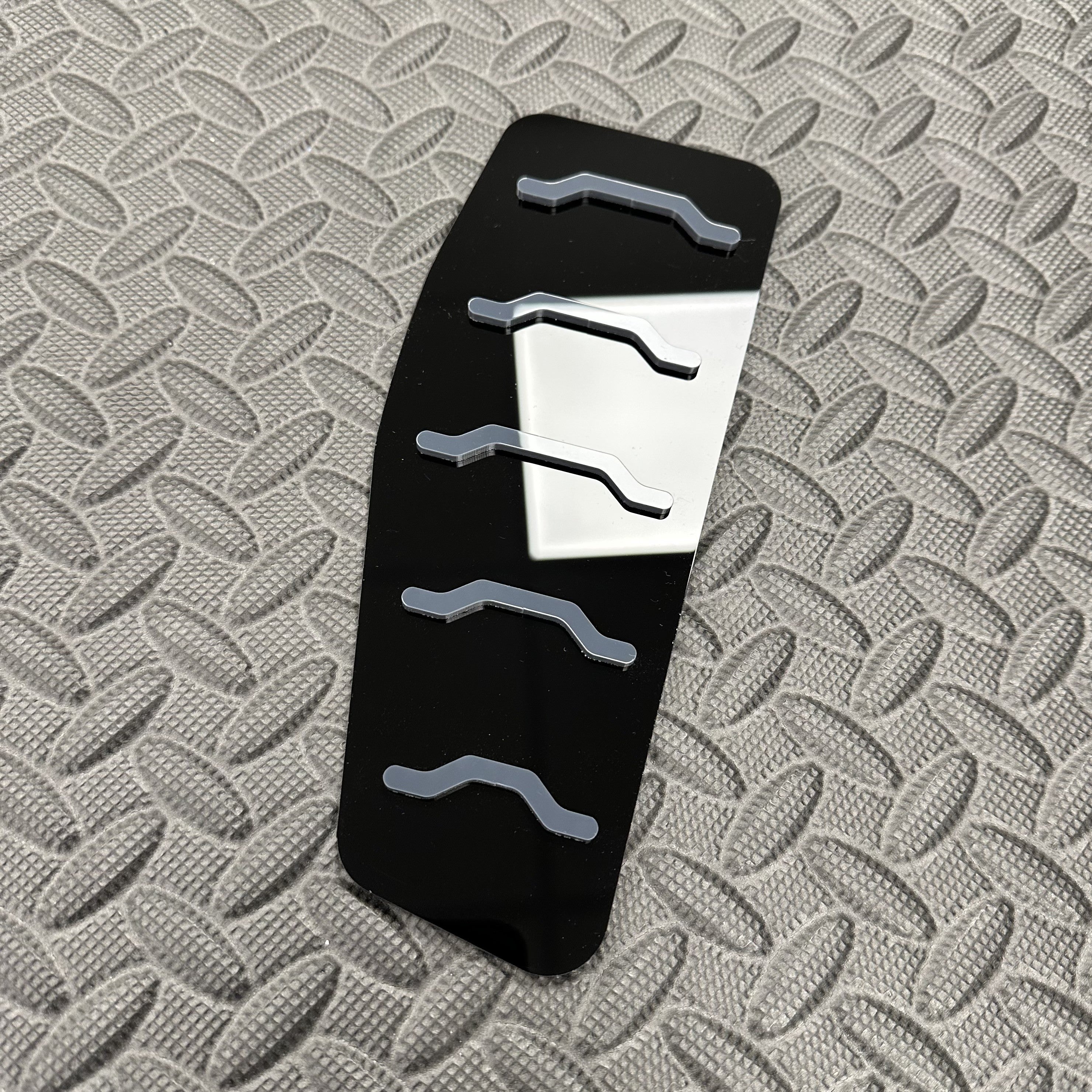 Proform Dead Pedal / Foot Rest Plate - Fits Hyundai i30N - Right Hand Drive - Dark Grey Detail