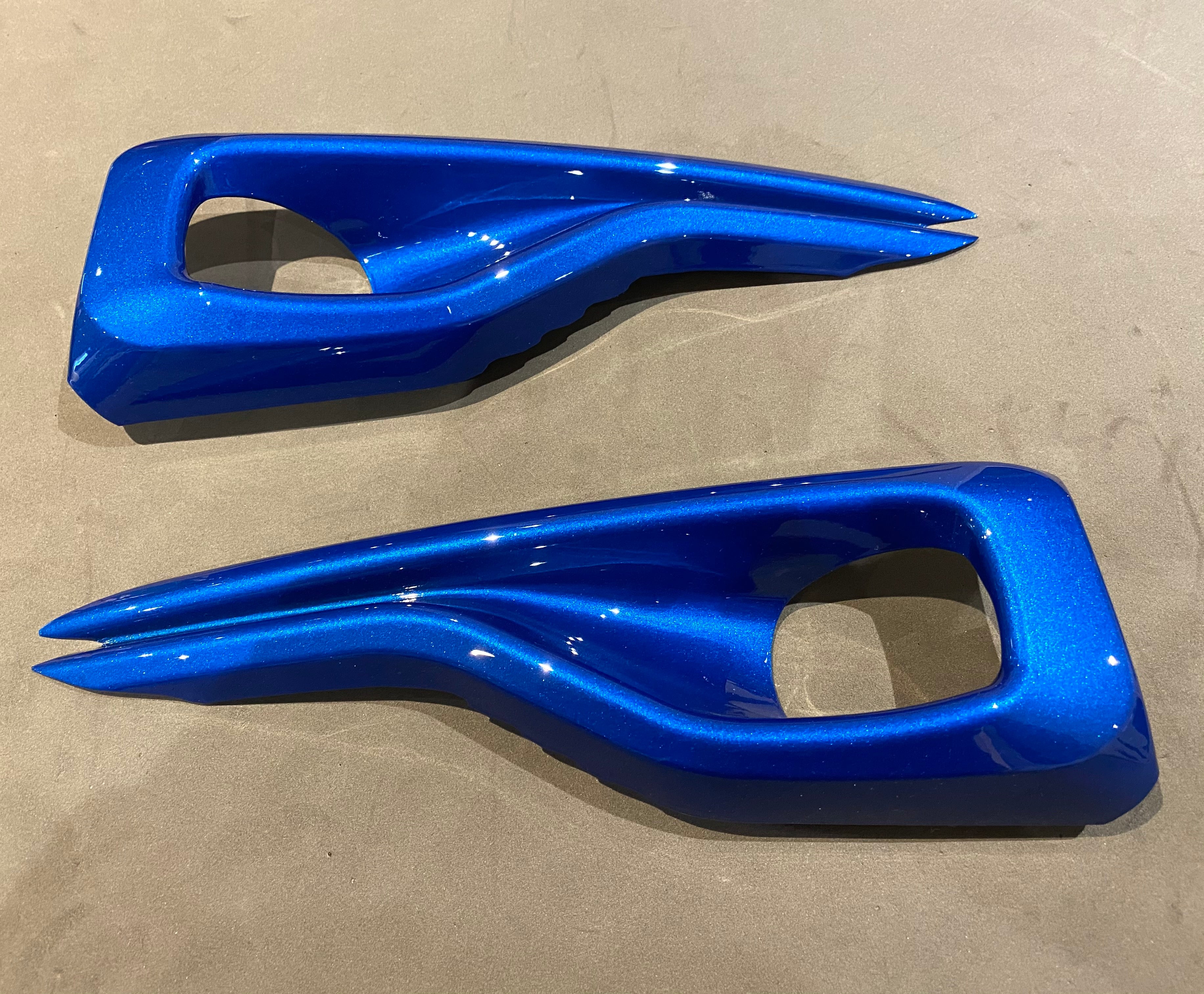 Fog Light Trims - Ford Focus MK4 ST/ ST-Line - Painted Desert Island Blue