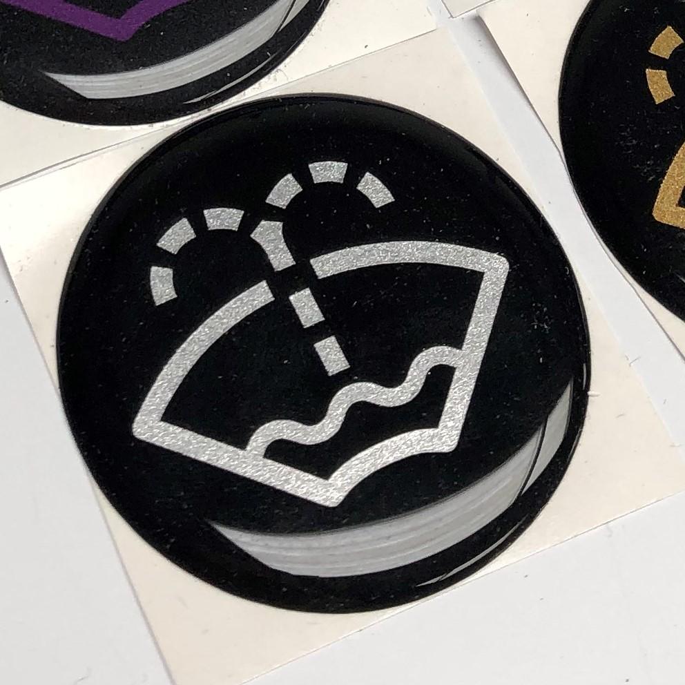 Washer Logo Circular Gel Badge 43mm