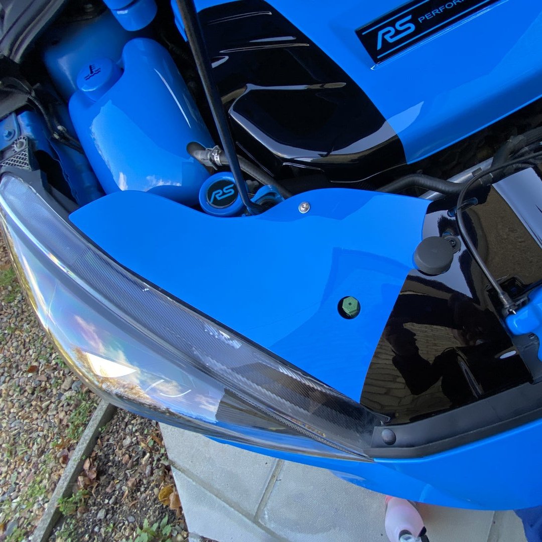 Proform Mk3.5 Focus - Slam Panel Ends - Painted Nitous Blue With Air Con Hole