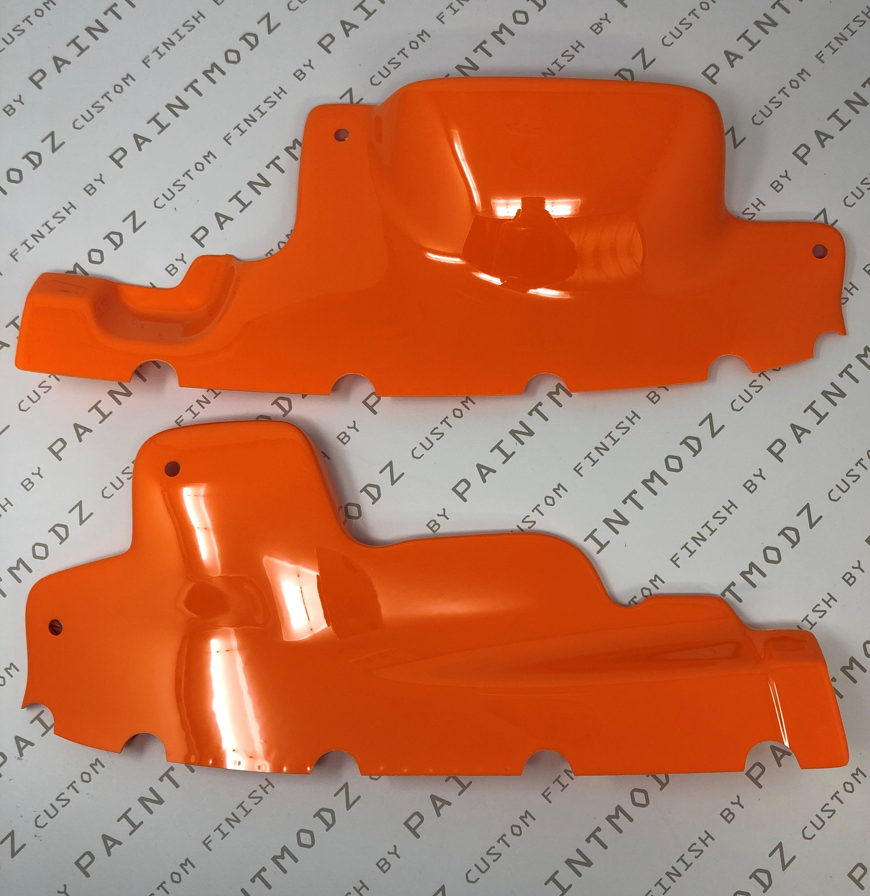 Proform Engine Bay Slam Panel Covers - MK7.5 Fiesta - Gloss Orange Plastic