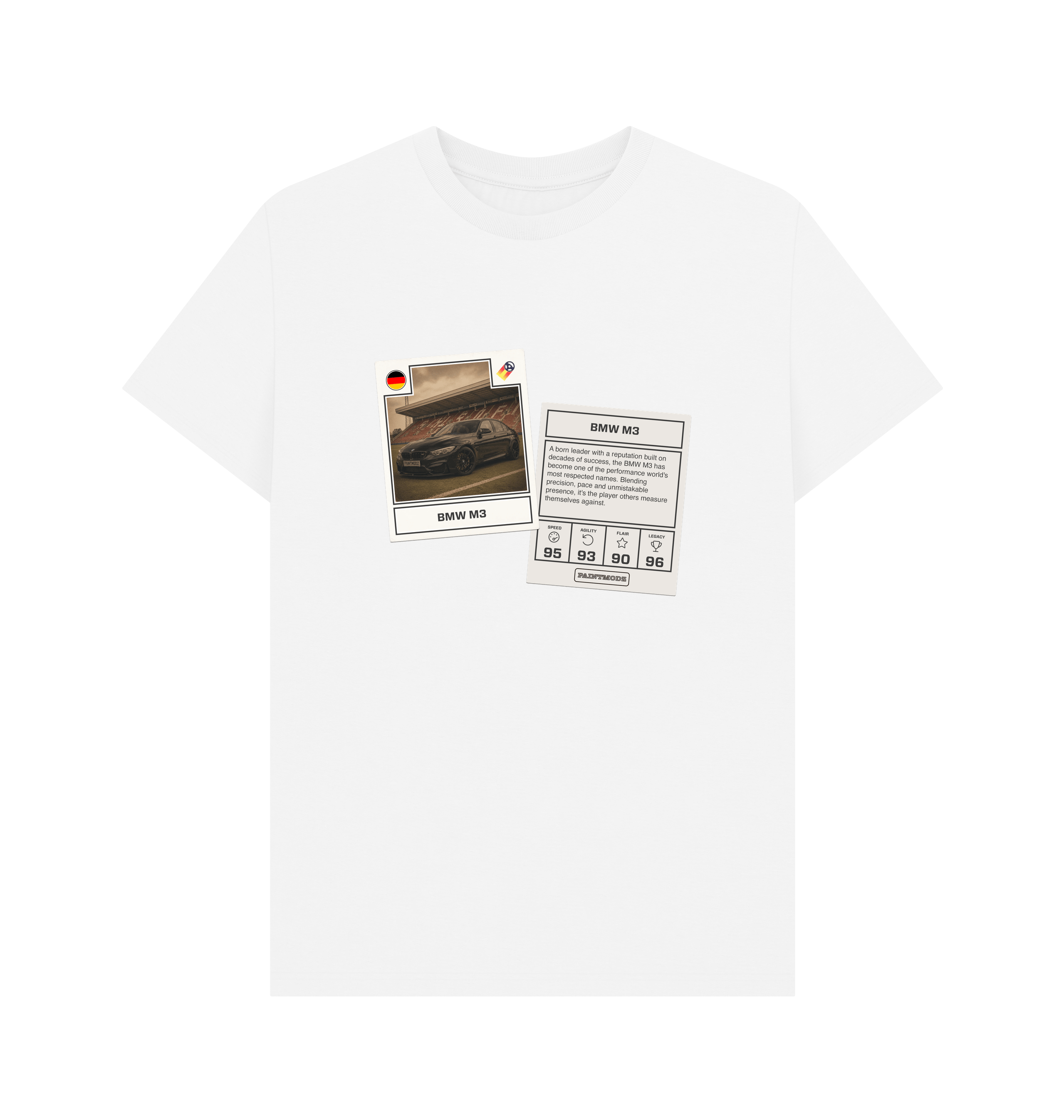 White Printed T-shirt Front