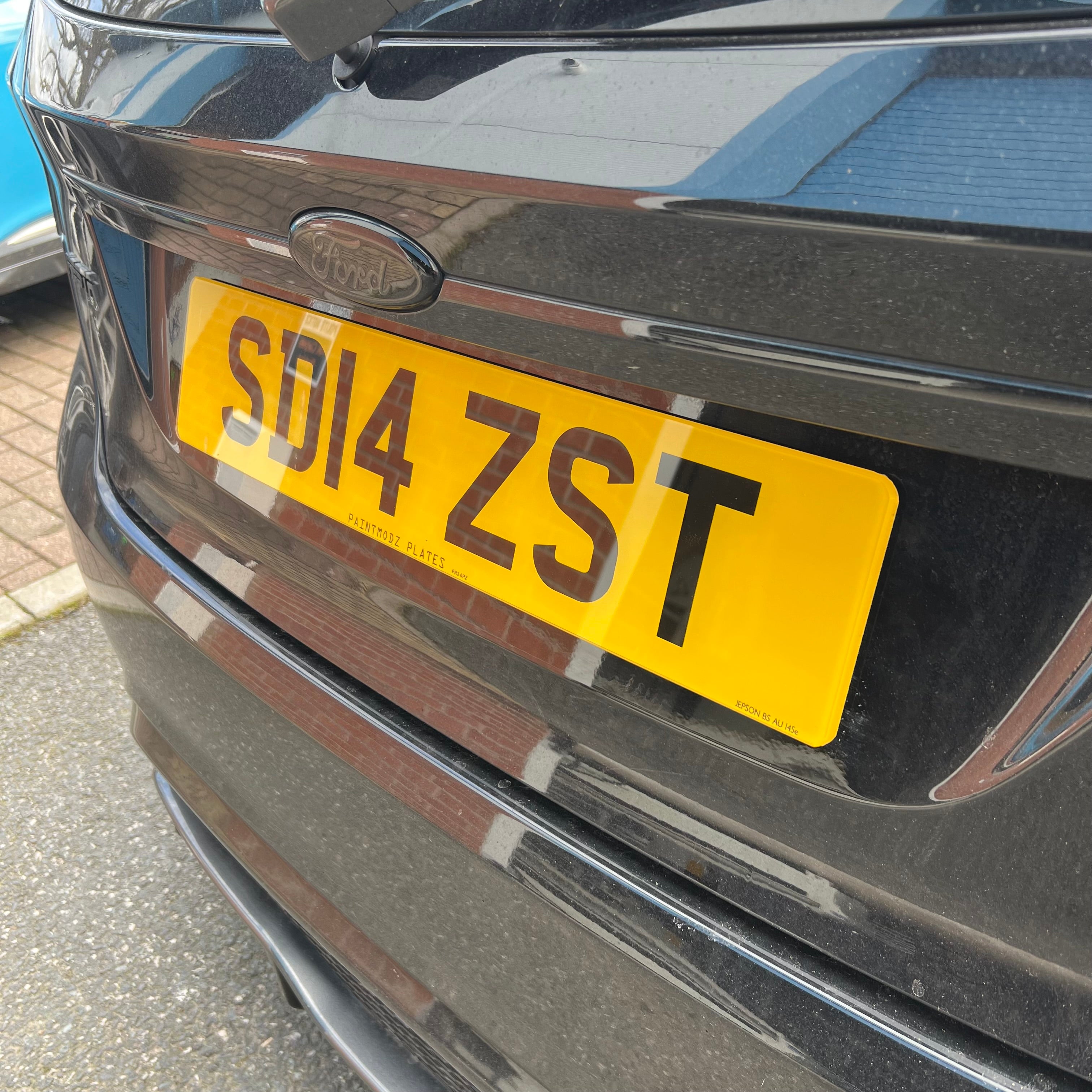 Paintmodz Plates - Printed Number Plates - Road Legal (Standard Size) - Rear - Fitted