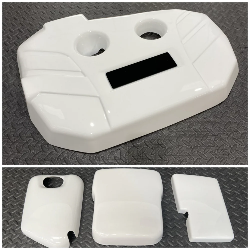 Proform Small Engine Bay Dress Up Bundle - Mk3.5 Focus RS - Gloss White Plastic