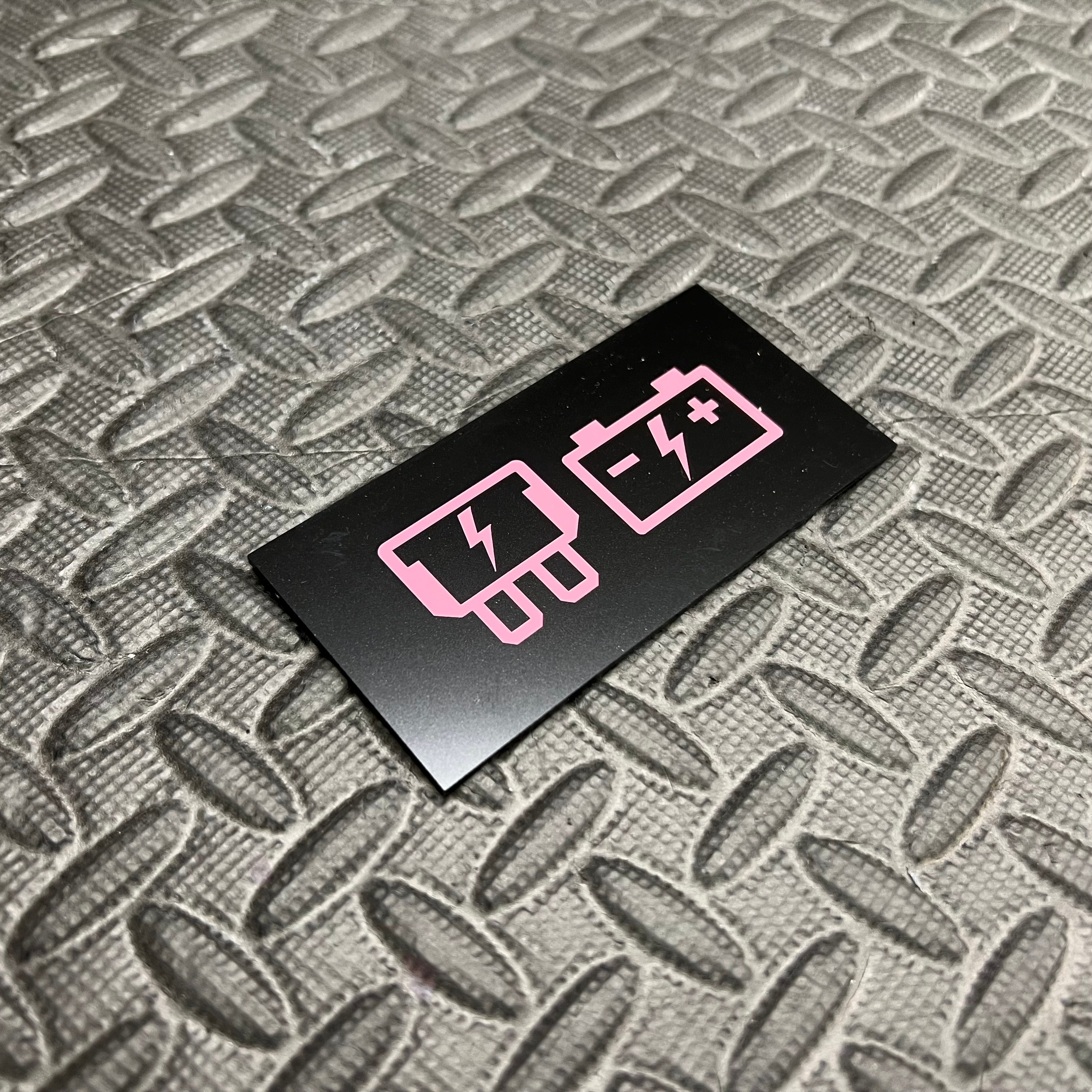 Proform Battery and Fuse Vinyl Sticker Set - Baby Pink