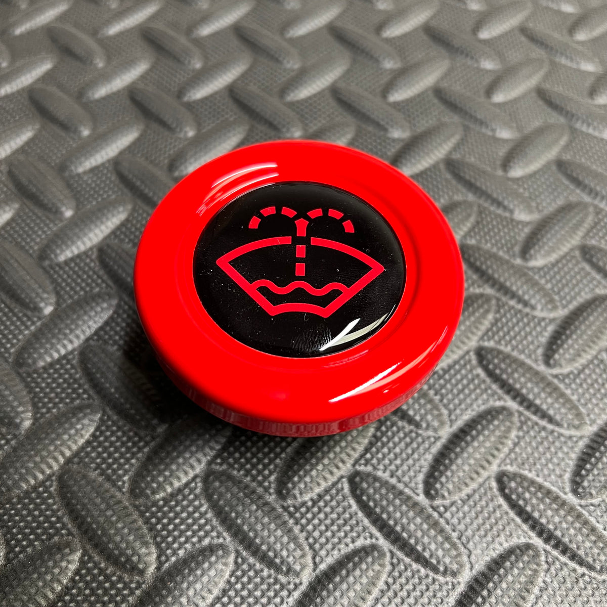 Proform Washer Bottle Bung - Multiple Ford Models - Painted Race Red With Red Screenwash Logo Detailing
