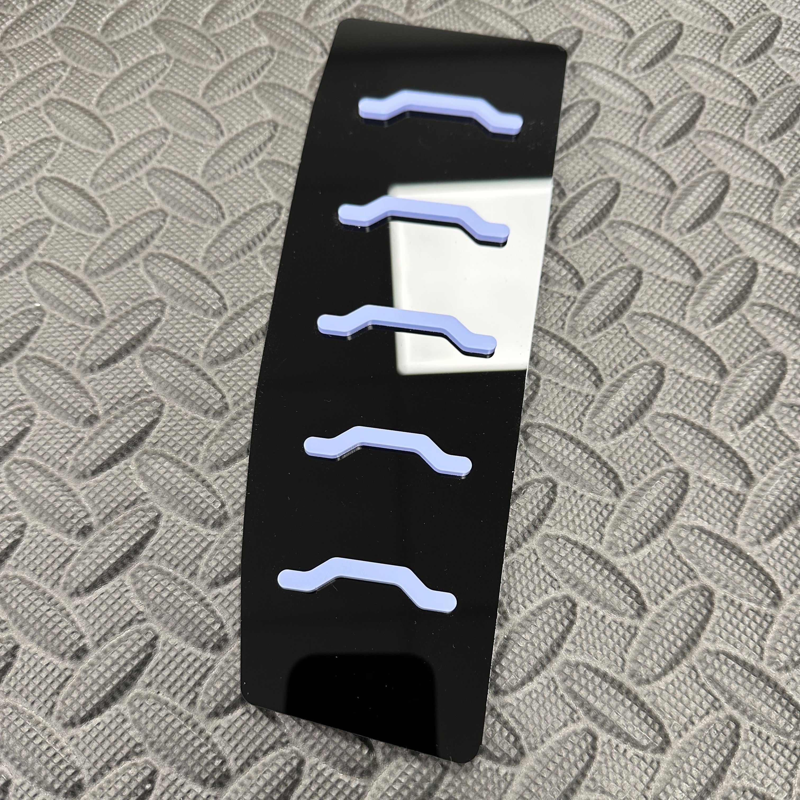 Proform Dead Pedal / Foot Rest Plate - Fits Hyundai i20N - Right Hand Drive - Light Purple (Hyundai Performace Blue) Detail