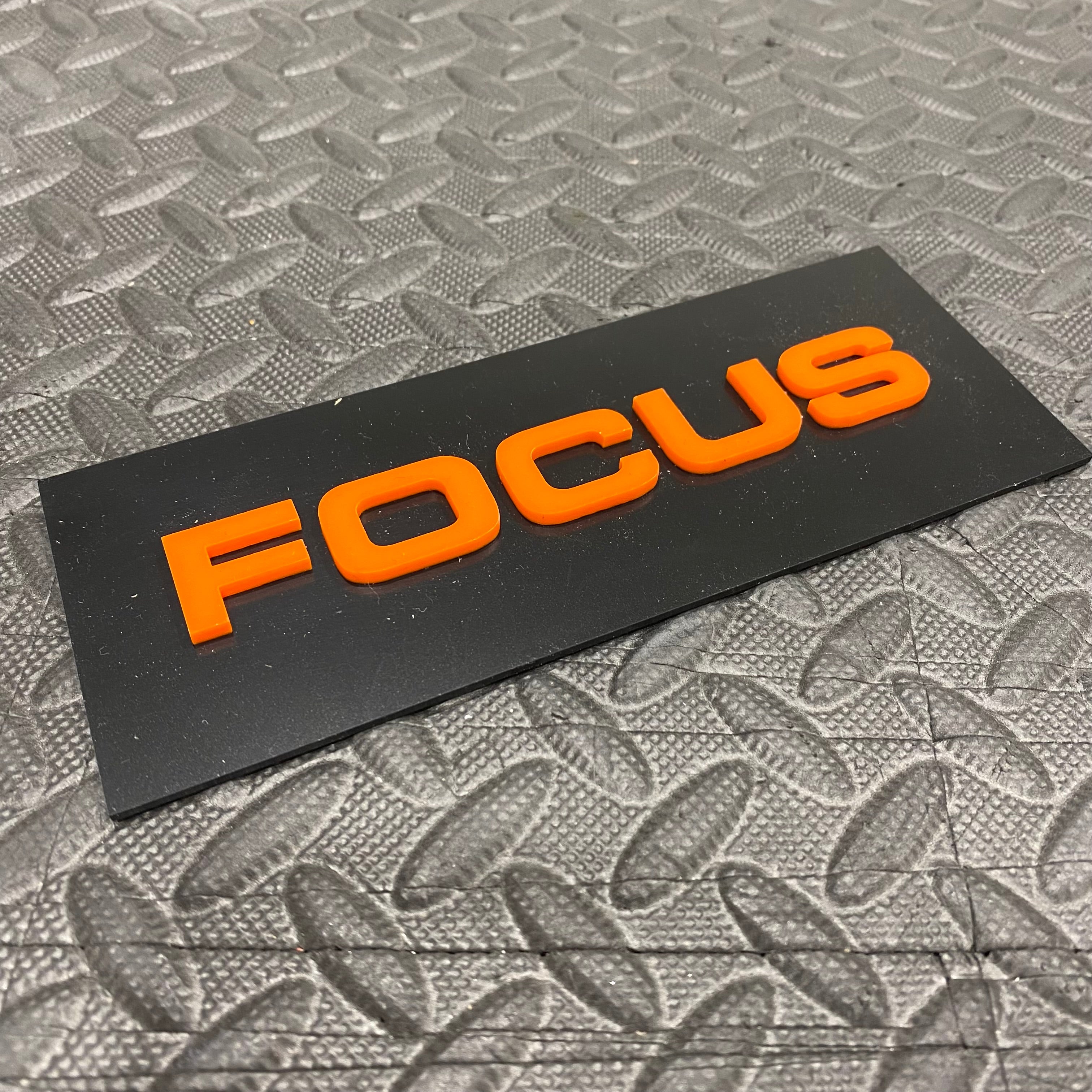 Focus 4D Acrylic Tailgate Badges