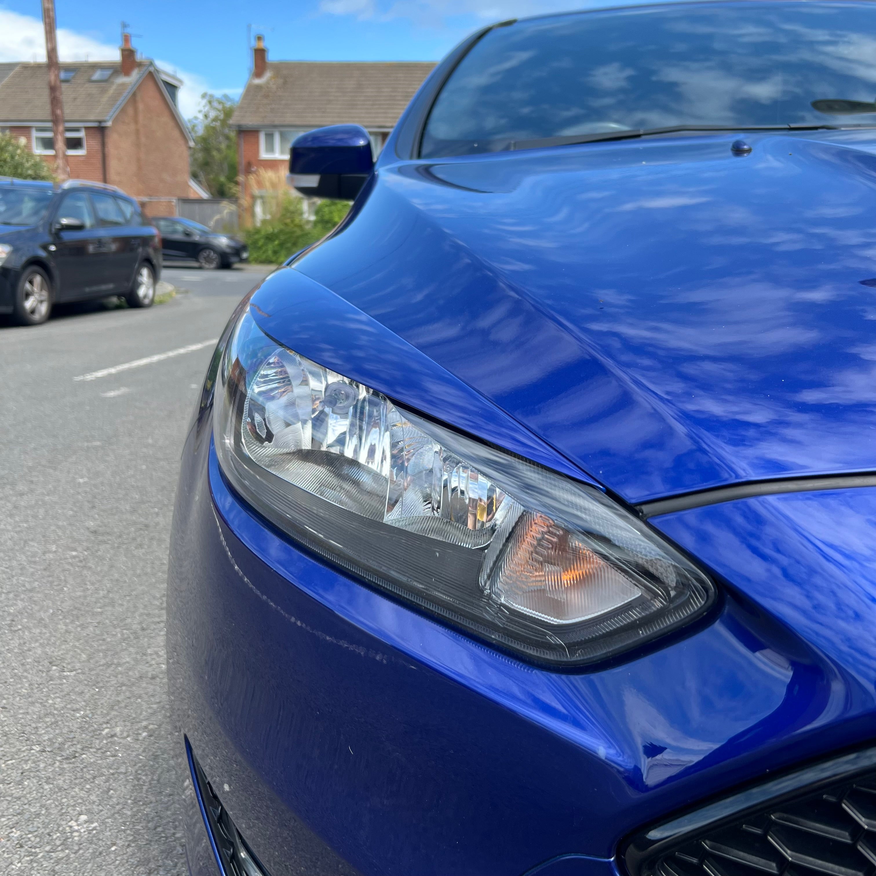 CMS Headlight Eyebrows - Mk3.5 Focus - Painted Deep Impact Blue