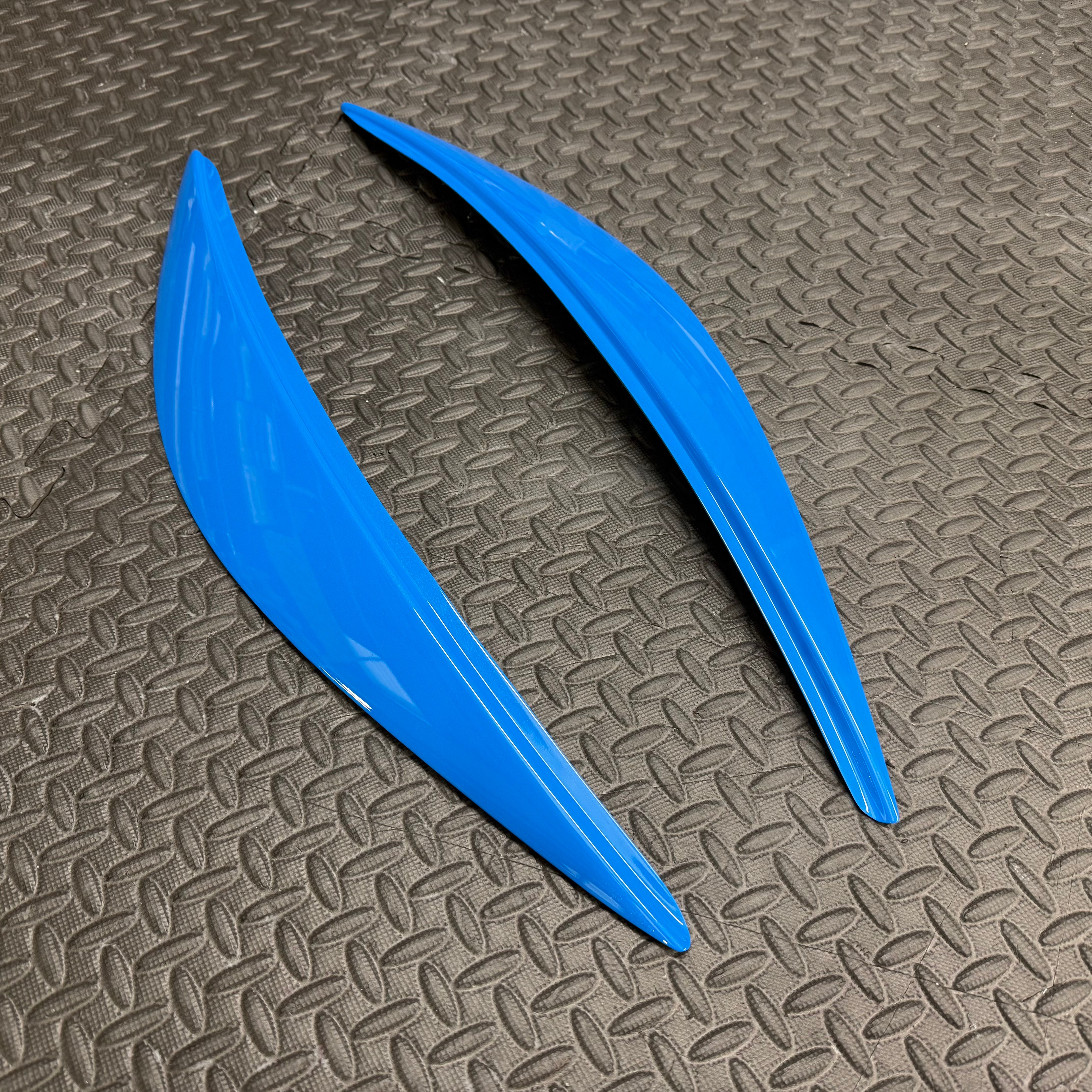CMS Headlight Eyebrows - Mk3.5 Focus - Painted Nitrous Blue
