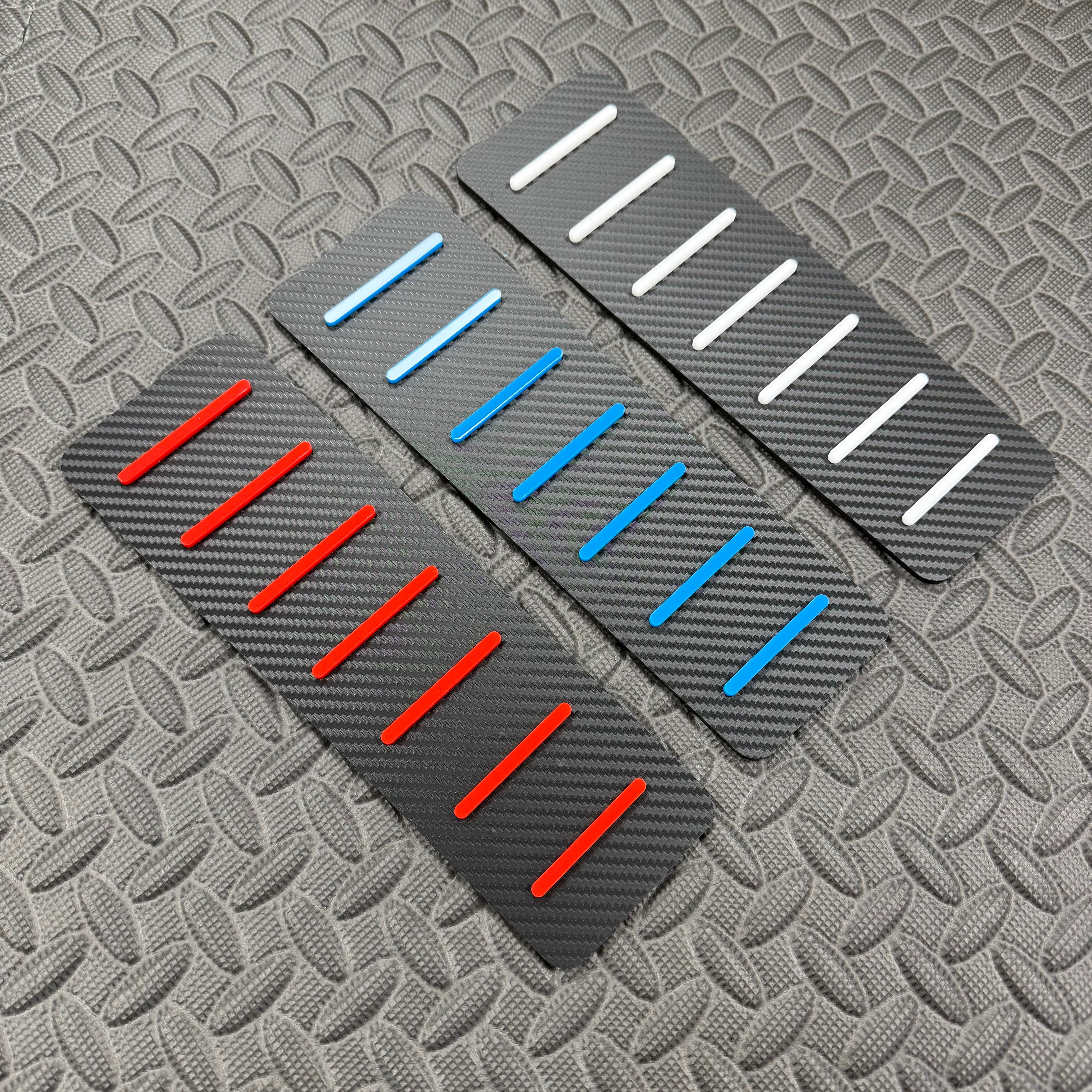 Proform Mk3/3.5 Focus Dead Pedal / Foot Rest Plate, Carbon Fibre Effect Back Plate, Various Colours