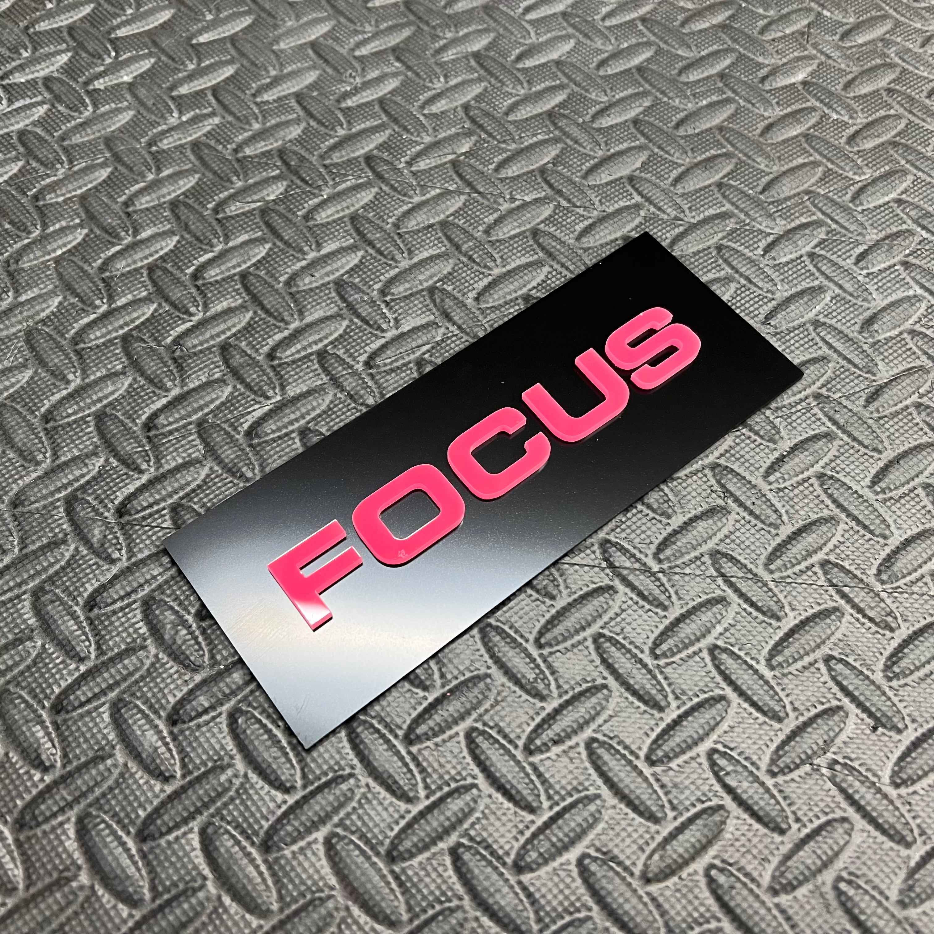 Focus 4D Acrylic Tailgate Badges
