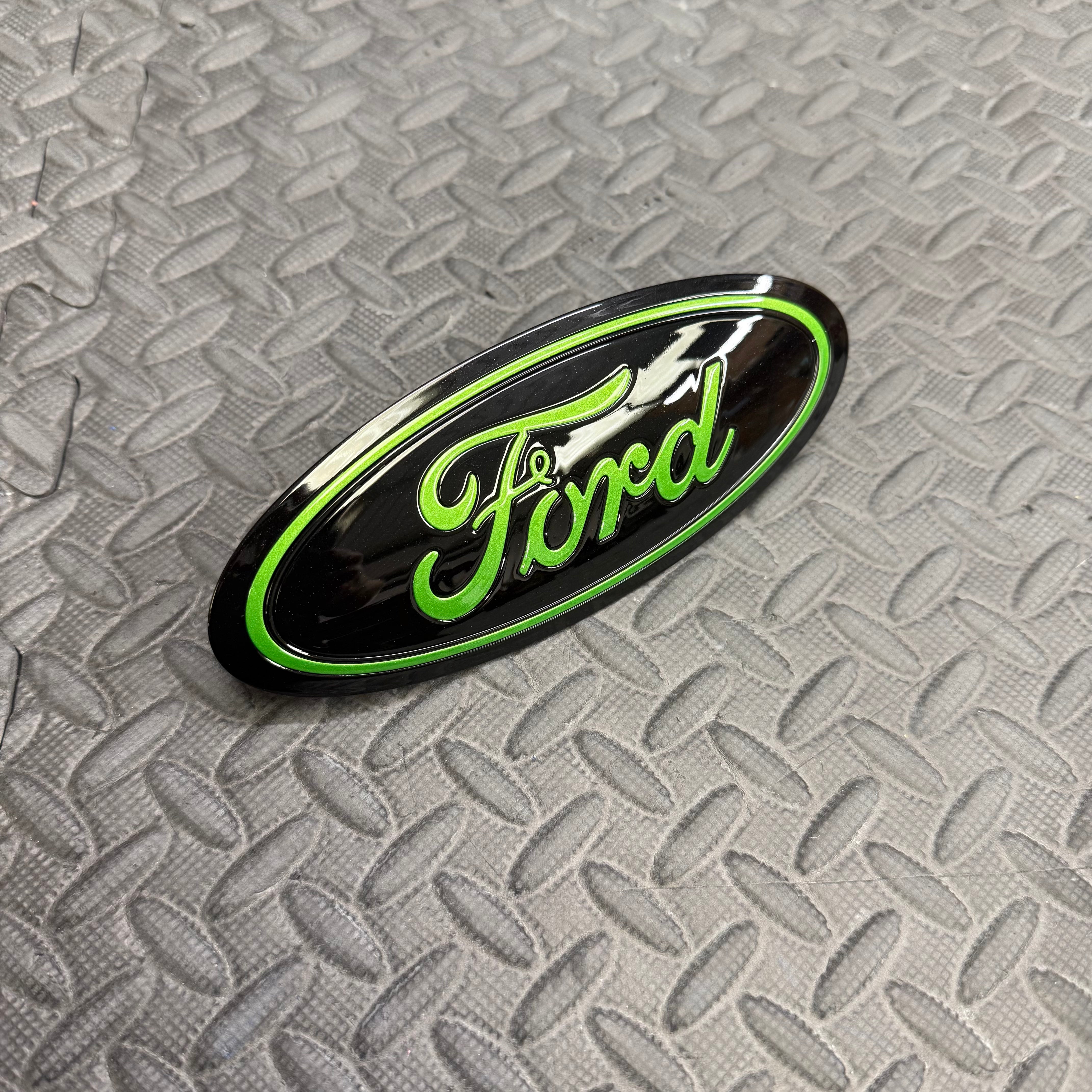 Genuine Tailgate Badges - Mk4.5 Focus ST - Painted Mean Green