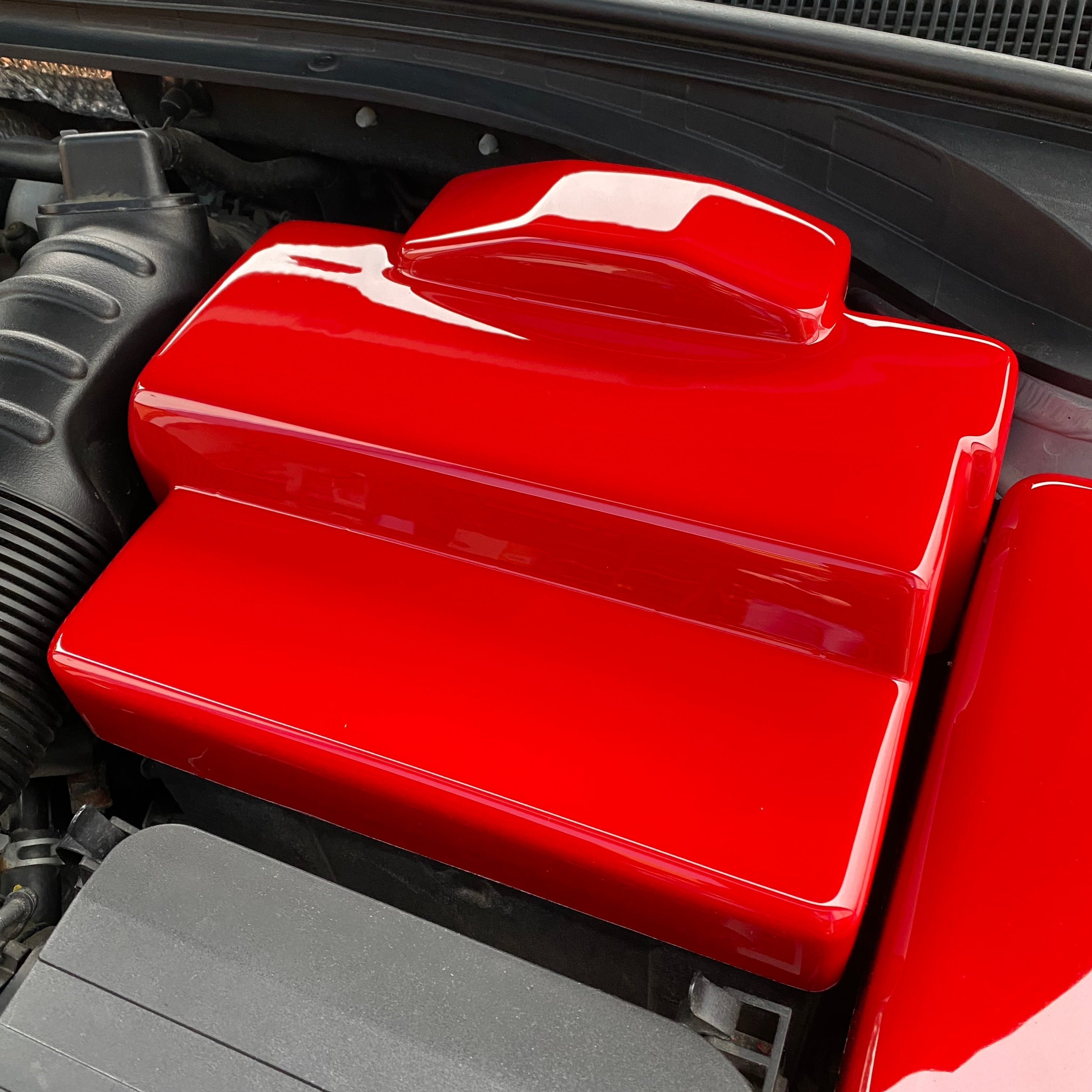 Proform Battery Cover (Plastic Finishes) - Fits Hyundai i30 / Kona N / Veloster N - Gloss Red Plastic