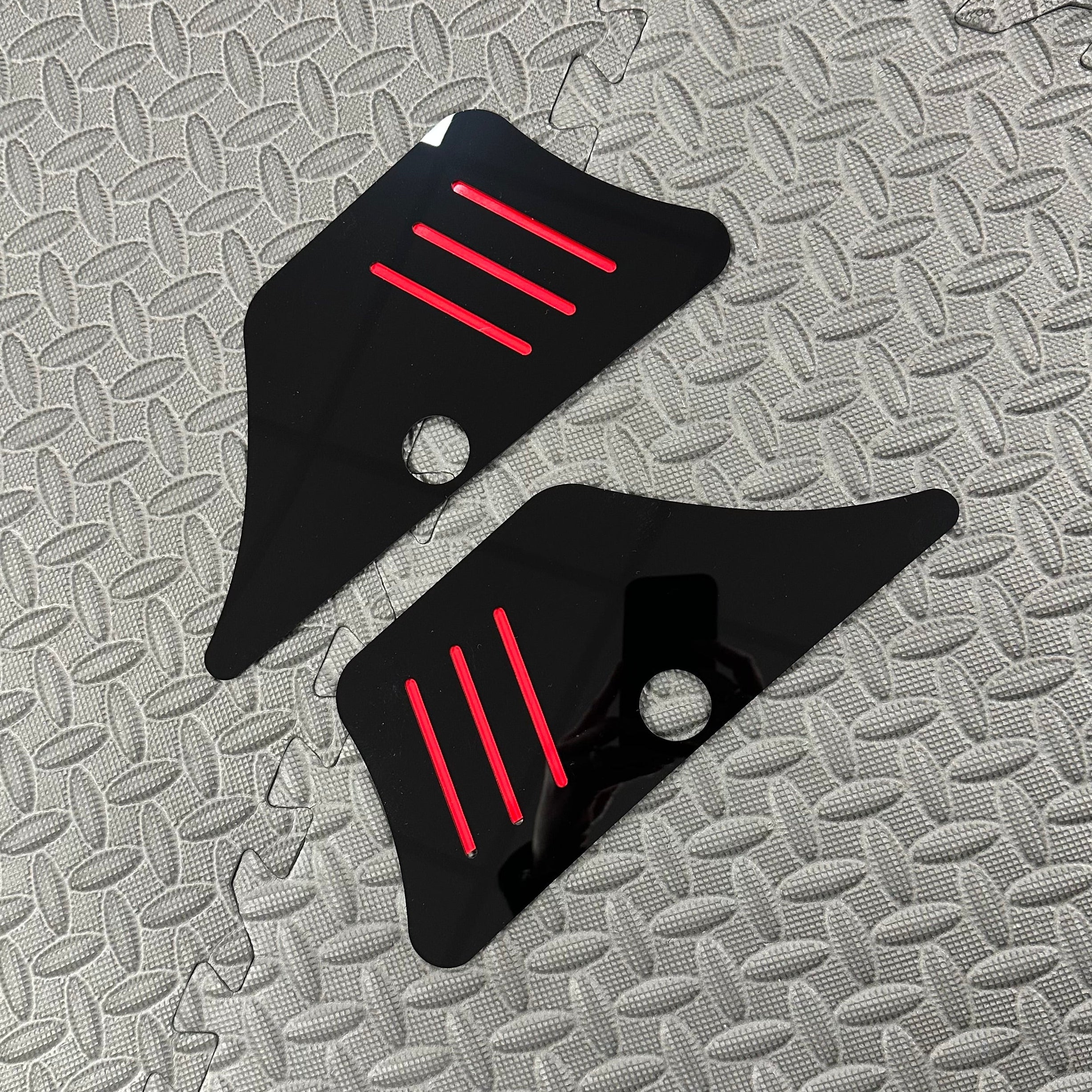 Proform Door Sill Plates- Fits Hyundai i20 - Gloss Black Plastic