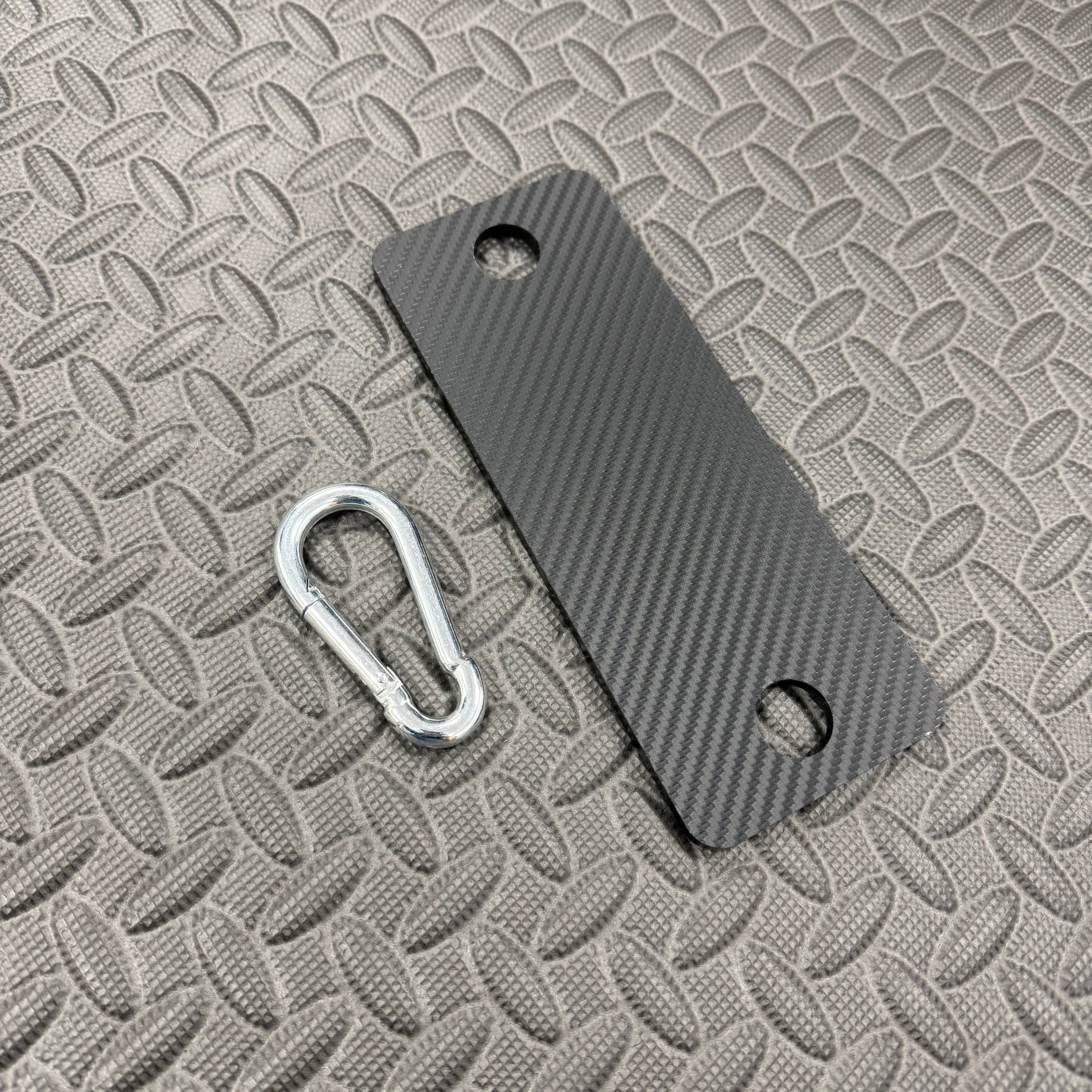 Proform Universal Bonnet Prop Extension Piece, 5mm Carbon Acrylic, Large (80x203mm)