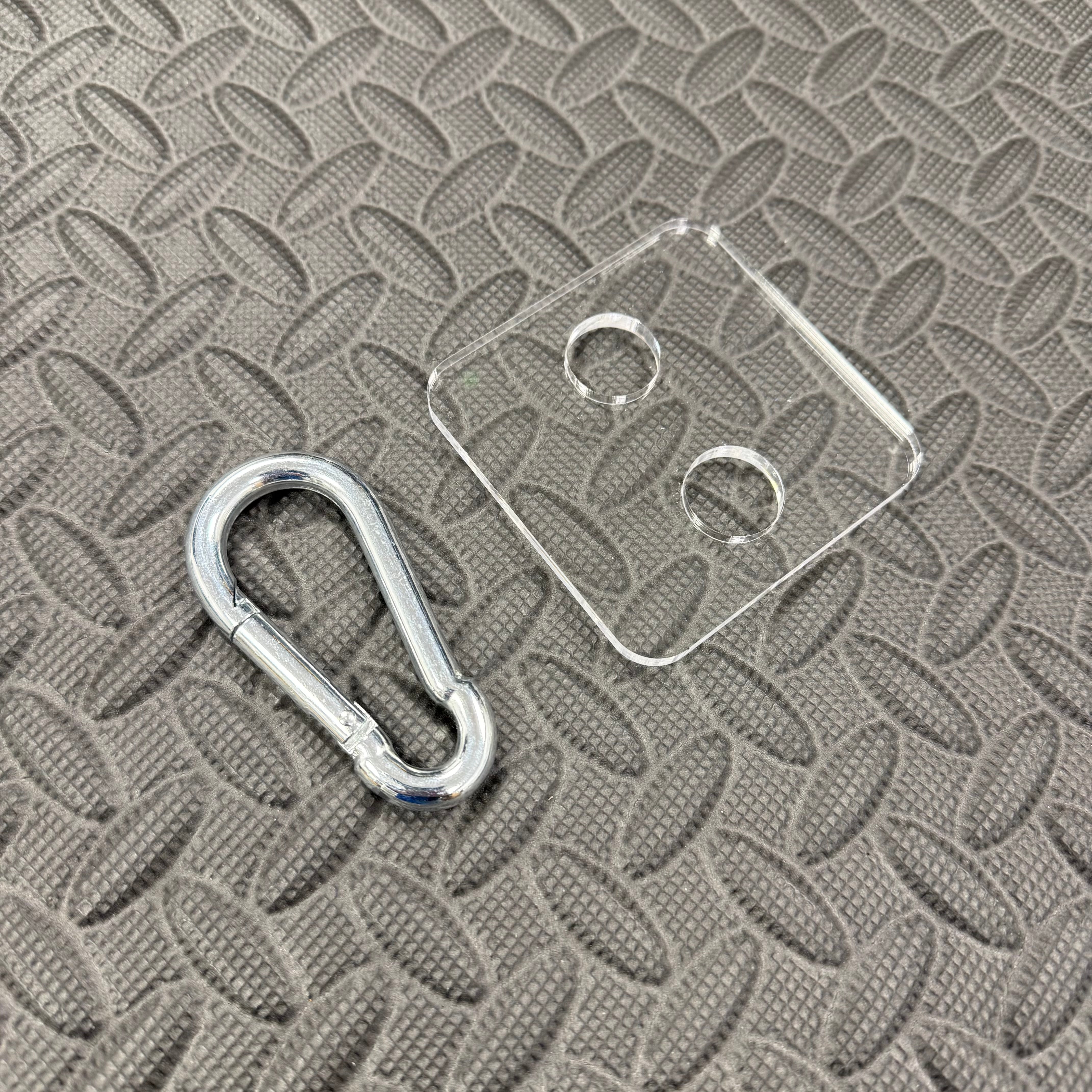 Proform Universal Bonnet Prop Extension Piece, 5mm Clear Acrylic, Small (80x80mm)