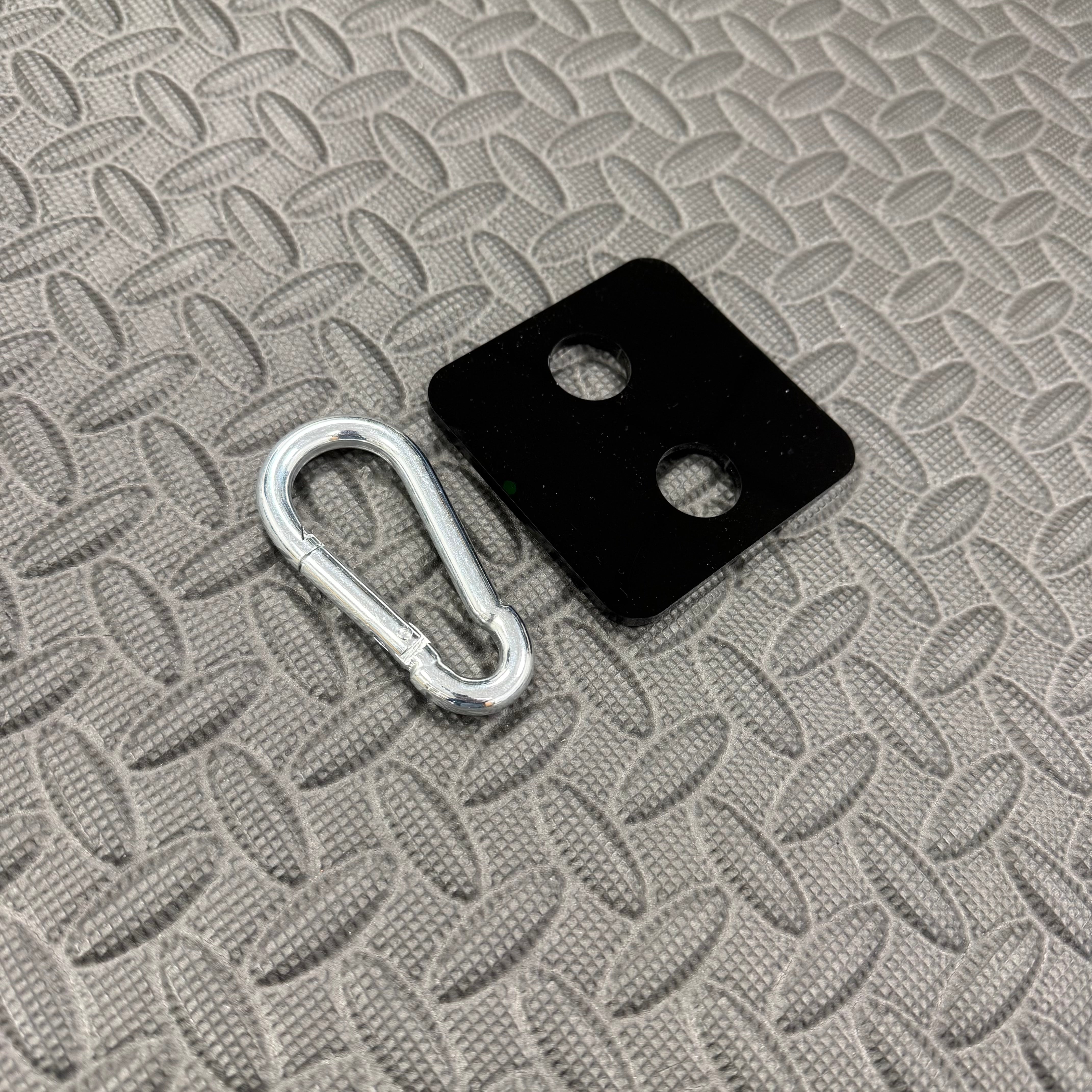 Proform Universal Bonnet Prop Extension Piece, 5mm Gloss Black Acrylic, Small (80x80mm)