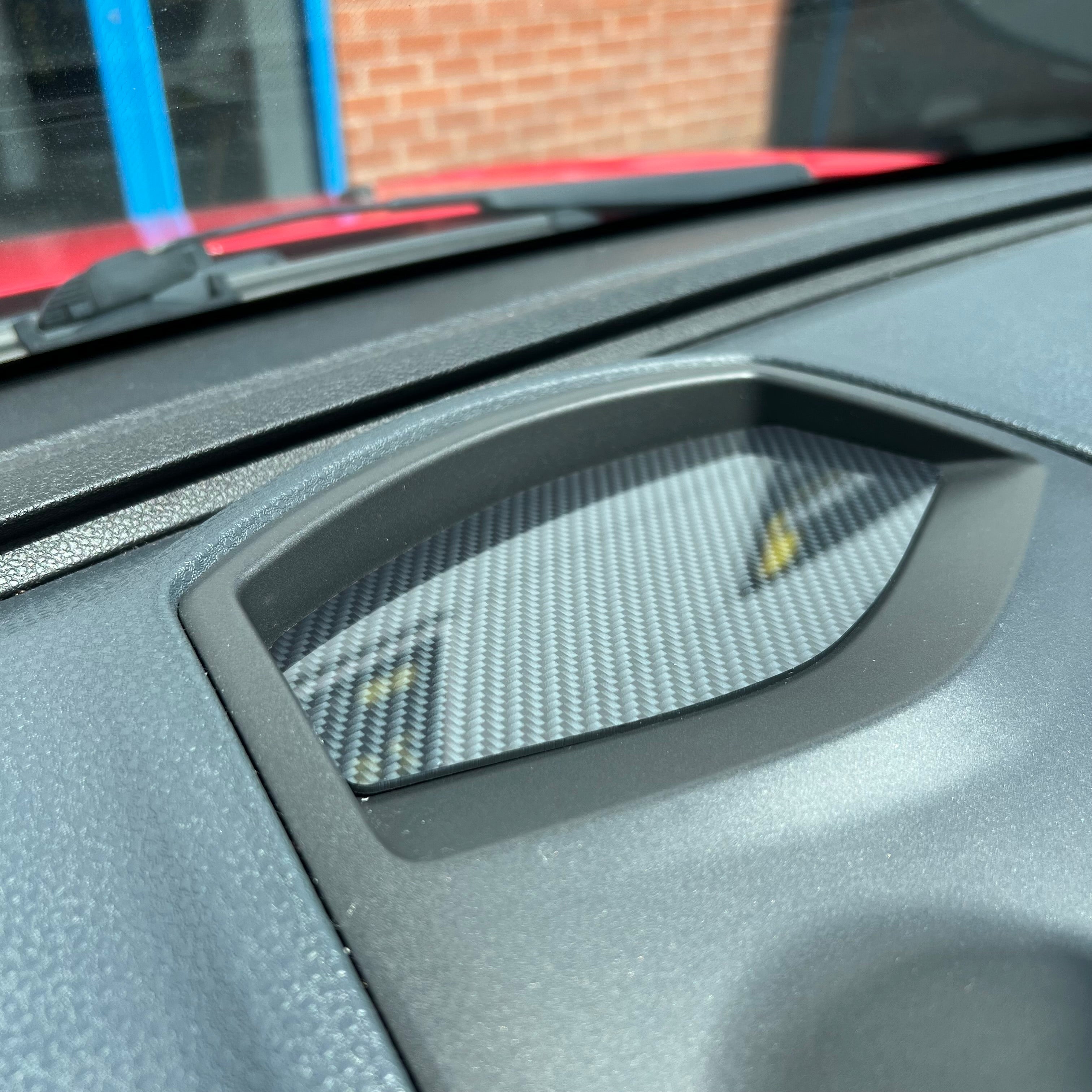 Proform Dash Insert Plate - Mk6 Fiesta - Deluxe Carbon Fibre Effect Plastic