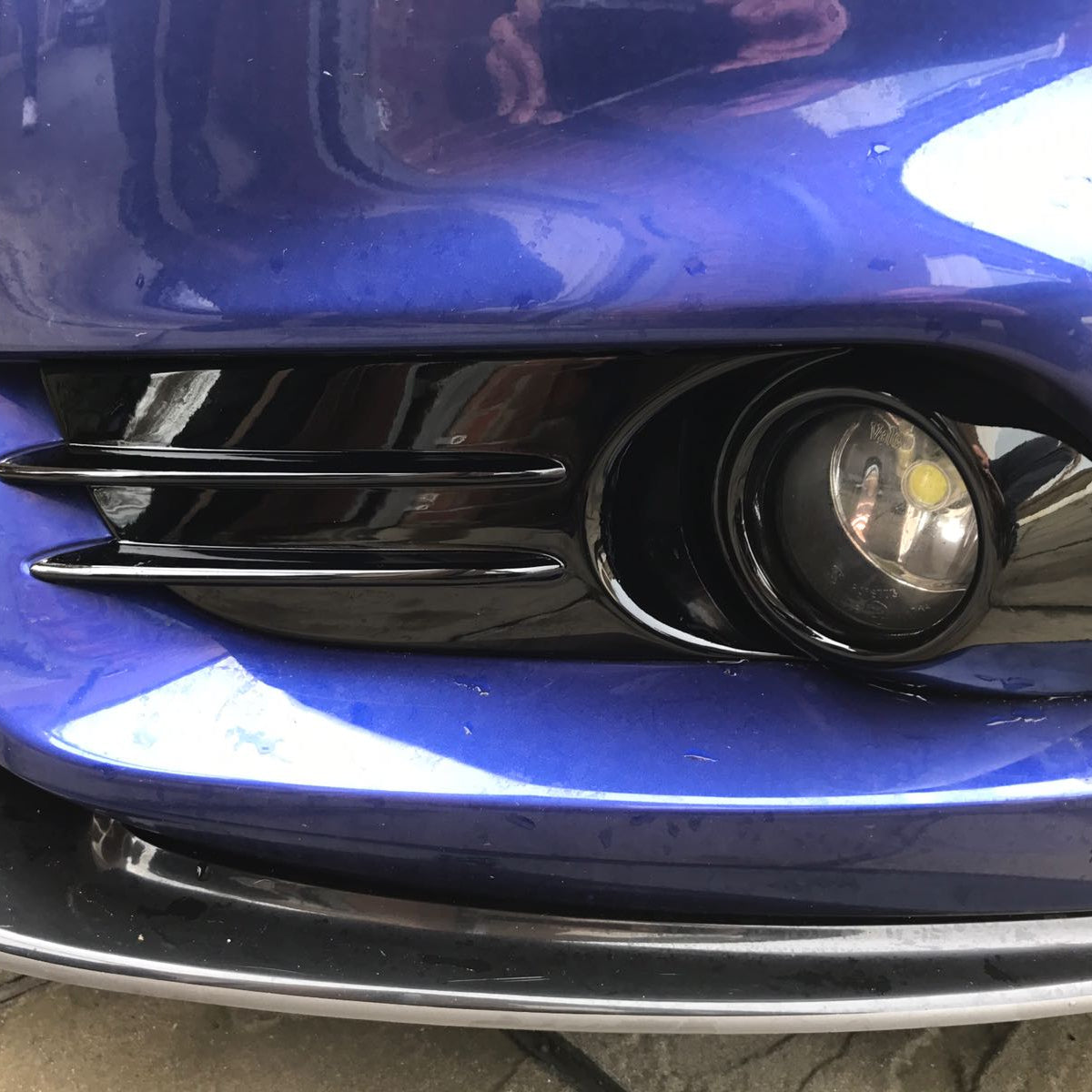 Mk7.5 Fiesta ST180/ST200 Bumper Plastics Set - Painted Gloss Black