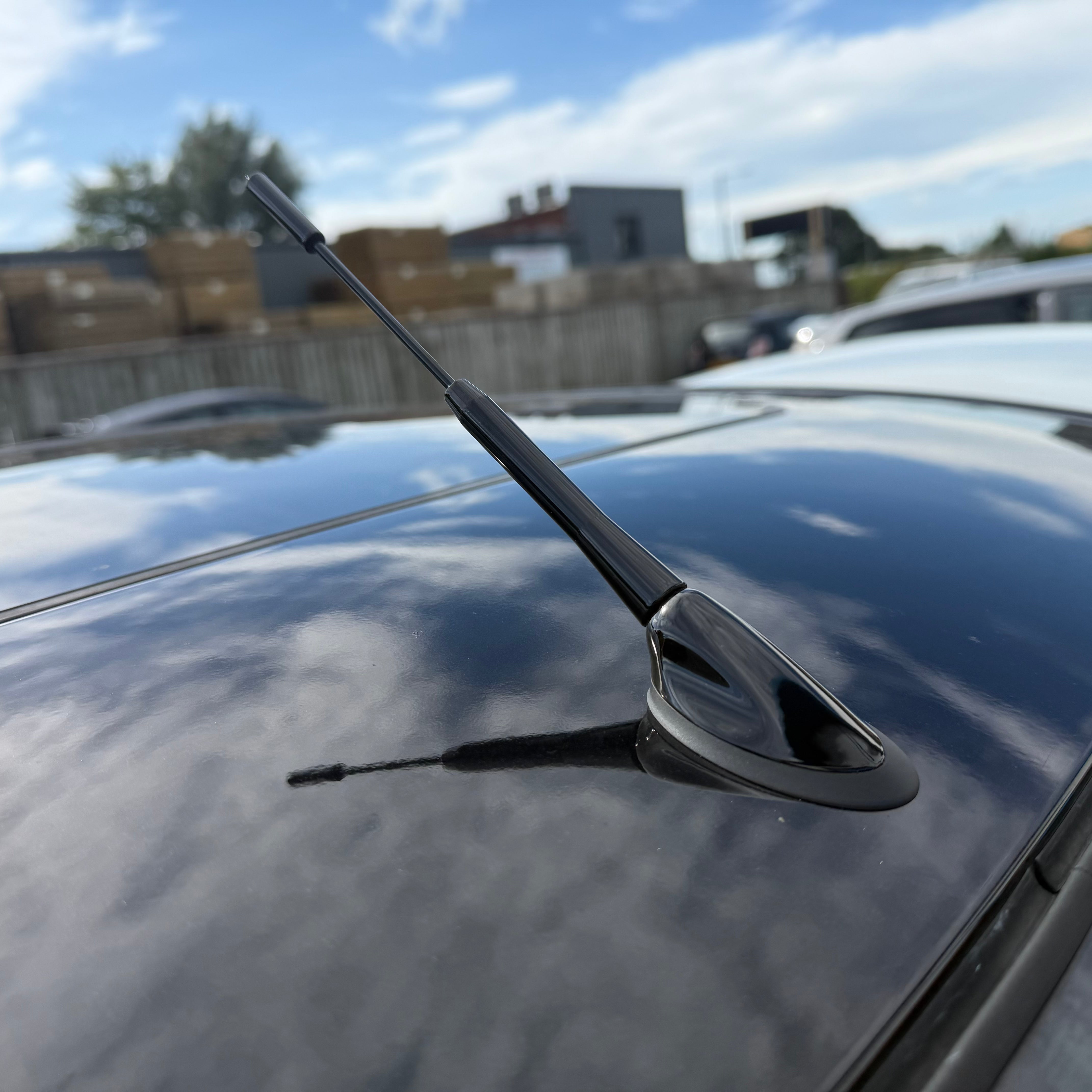 Short Aerial Mast with Genuine Ford Aerial Base - Painted Gloss Black