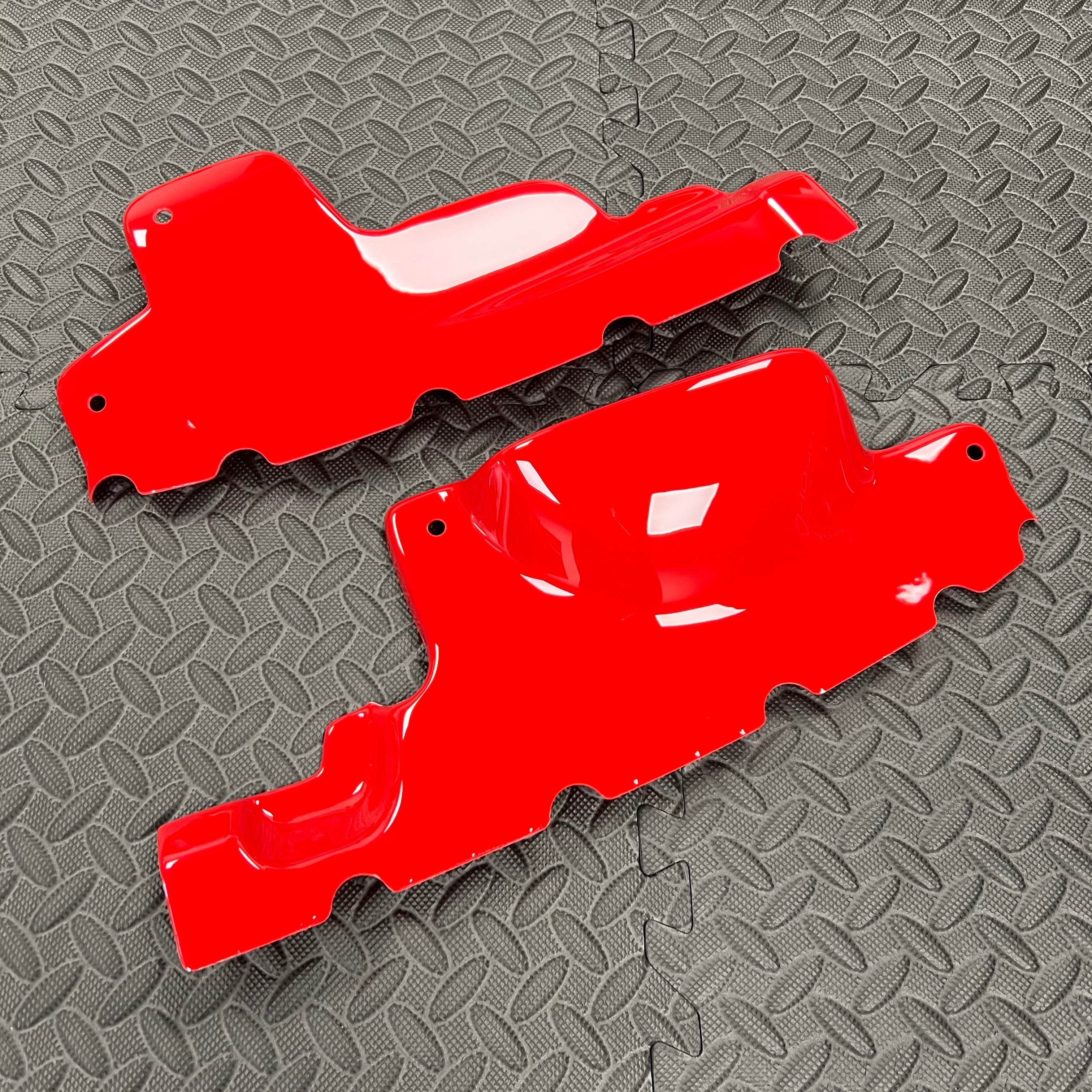 Proform Engine Bay Slam Panel Covers - MK7.5 Fiesta - Gloss Red Plastic
