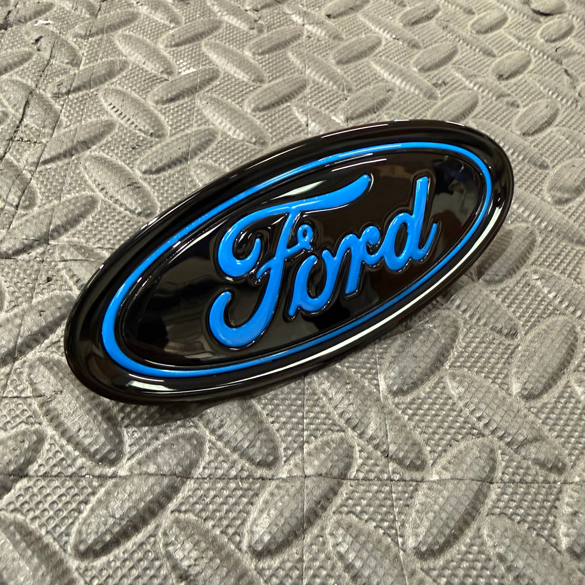 Genuine Ford Tailgate Badge - Painted Azure Blue