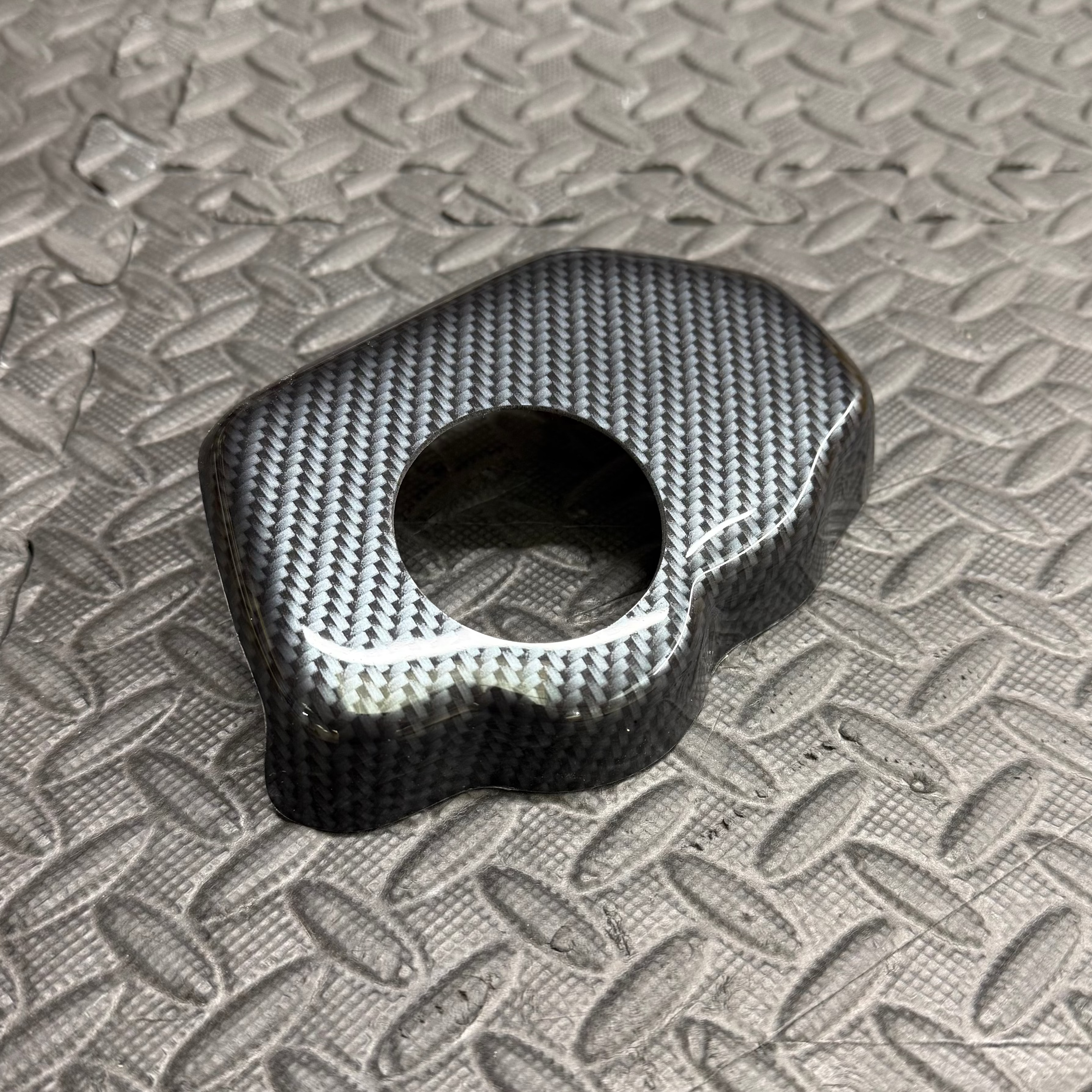 Proform Corsa D/E Brake Reservoir Cover - Deluxe Carbon Fiber Effect Plastic