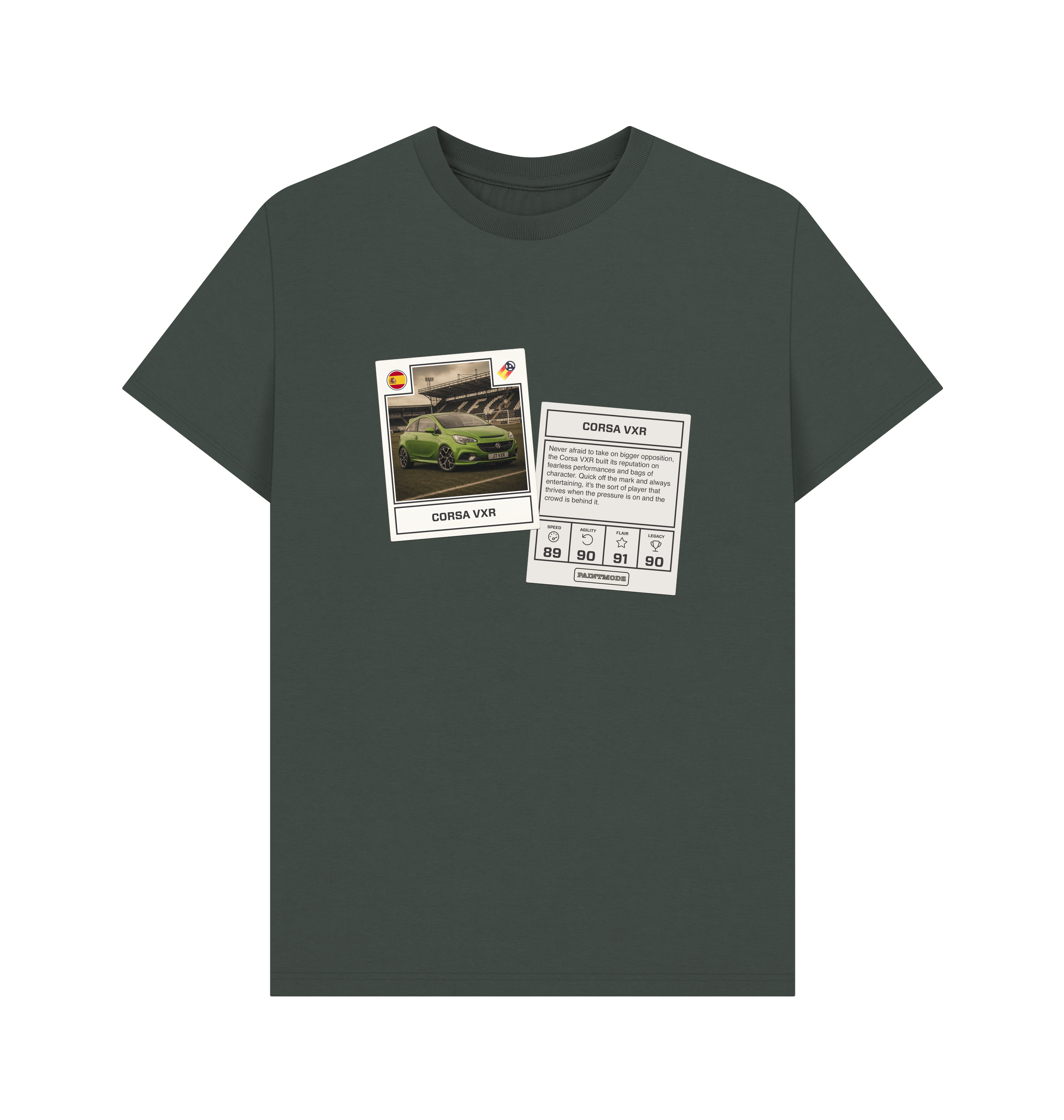 Dark Grey Printed T-shirt Front