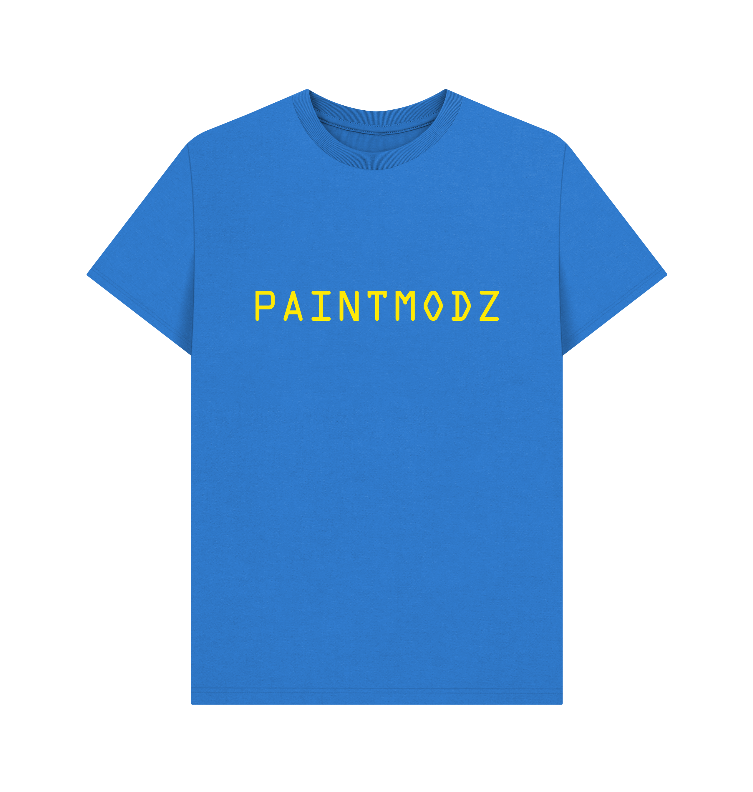 Bright Blue Printed T-shirt Front