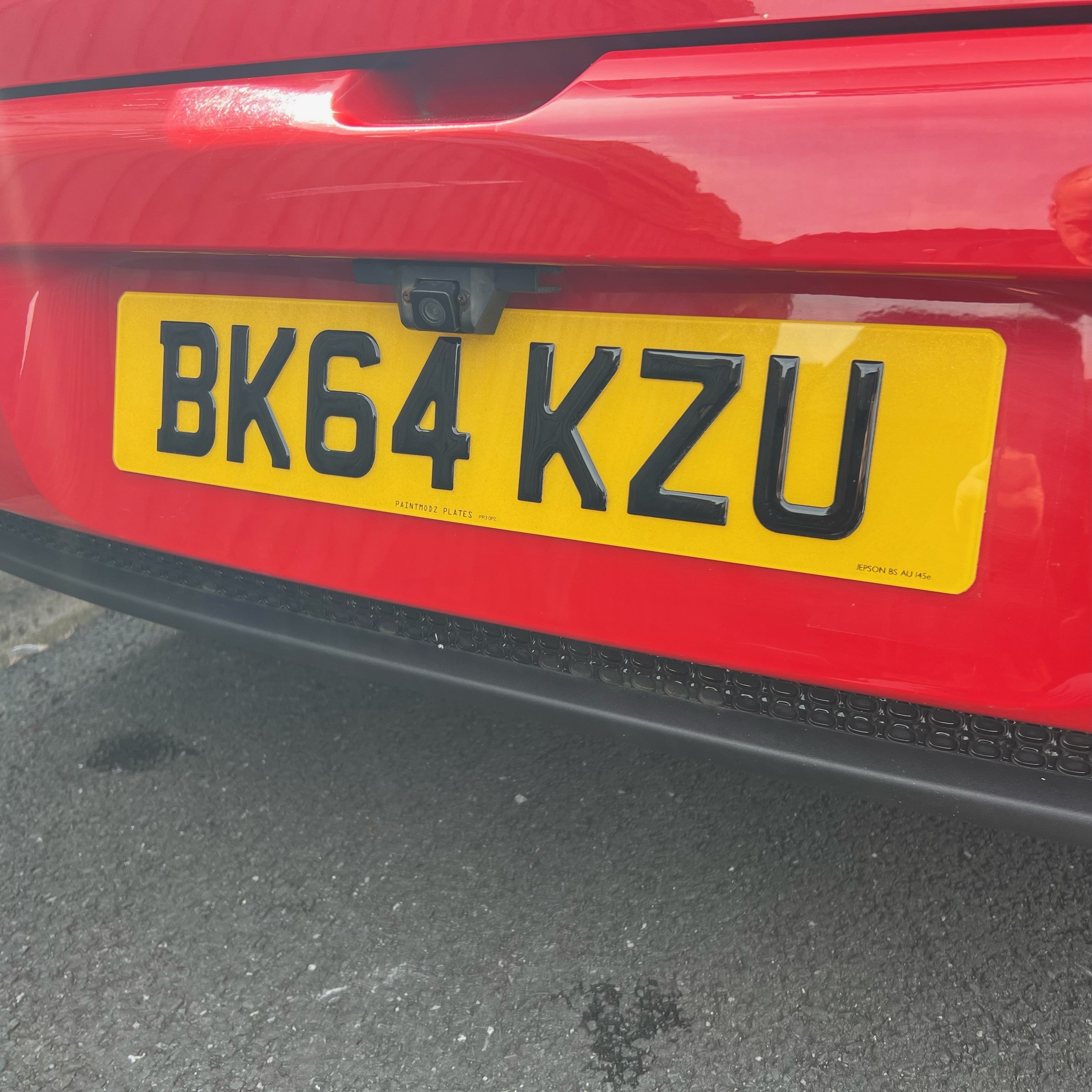 Number Plates 3D Gel - Road Legal (Standard Size)
