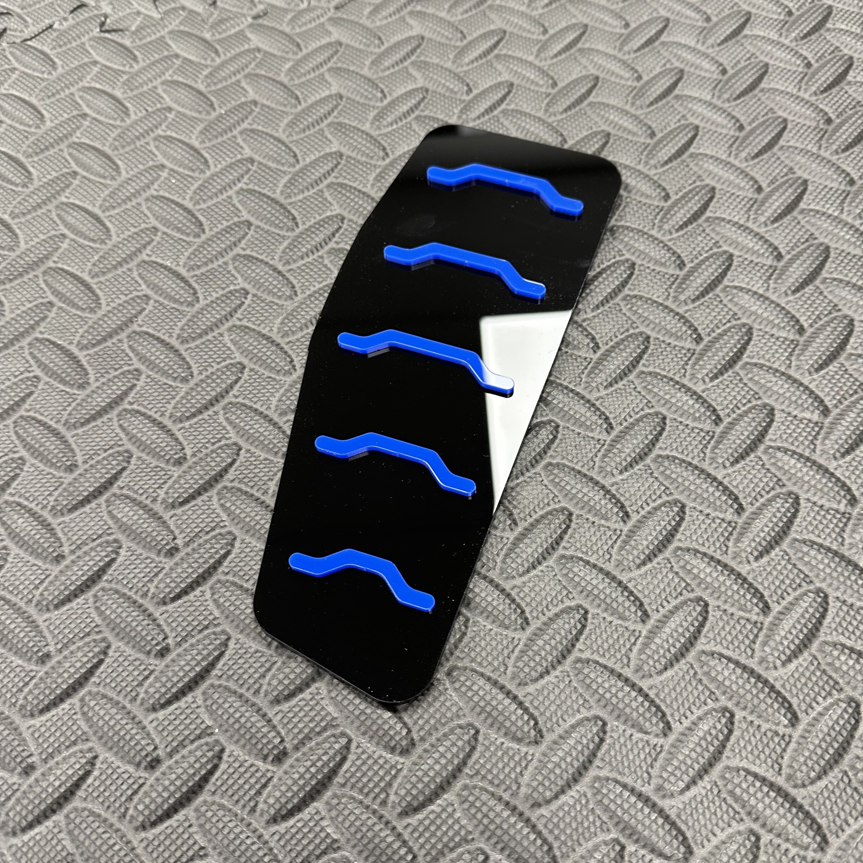 Proform Dead Pedal / Foot Rest Plate - Fits Hyundai i30N - Right Hand Drive - Medium Blue Detail
