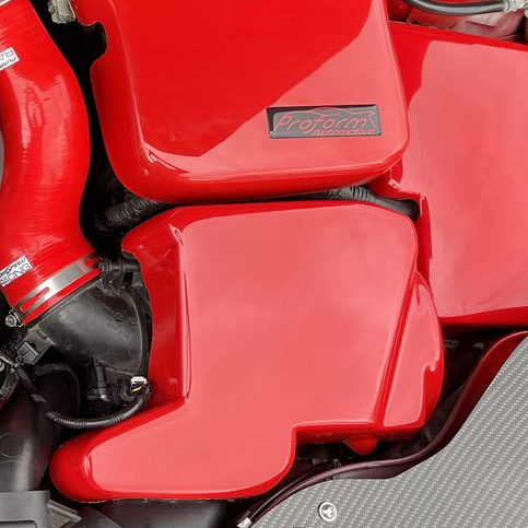 Proform Airbox Cover - Fits Mk2/2.5 Focus, Mk3/3.5 Focus (non RS), Mk2/2.5 Puma and Volvo C30 Models - Gloss Red Plastic